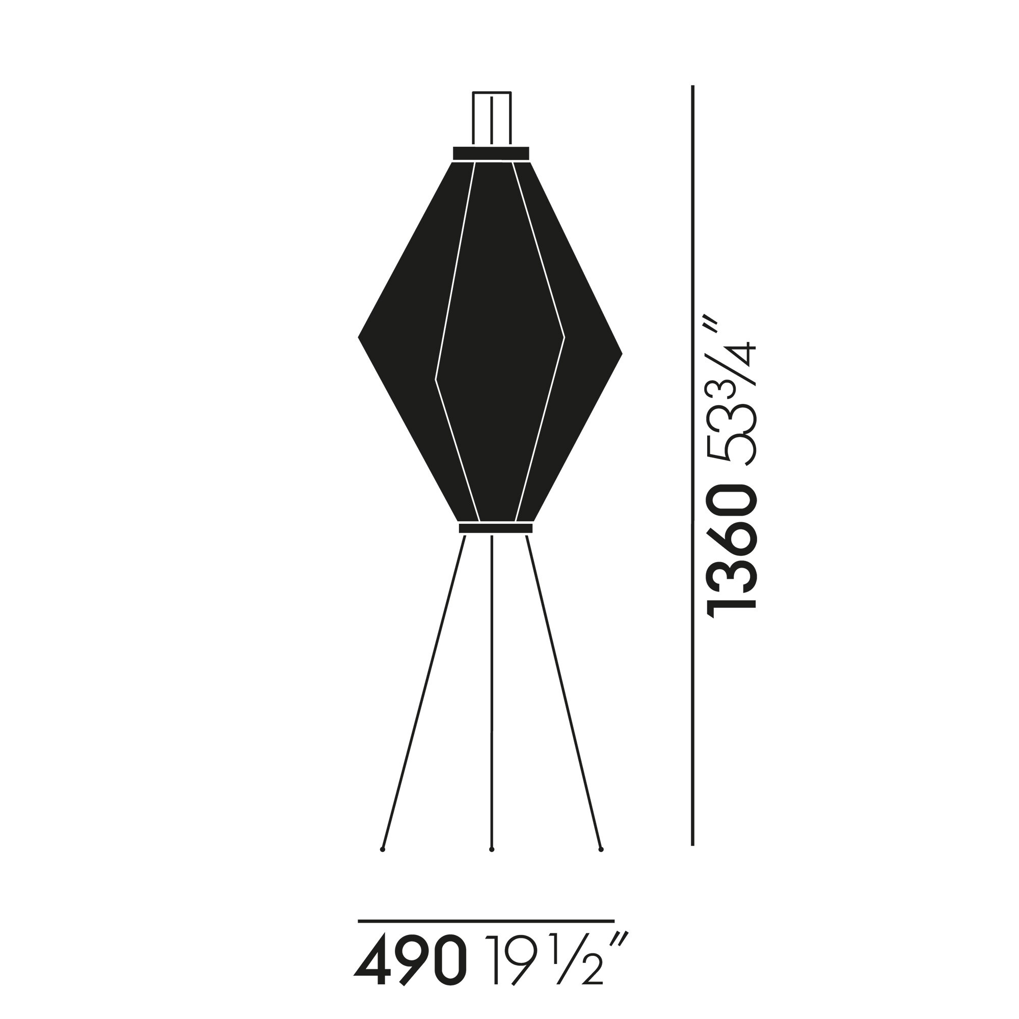 Akari 13A Floor Lamp