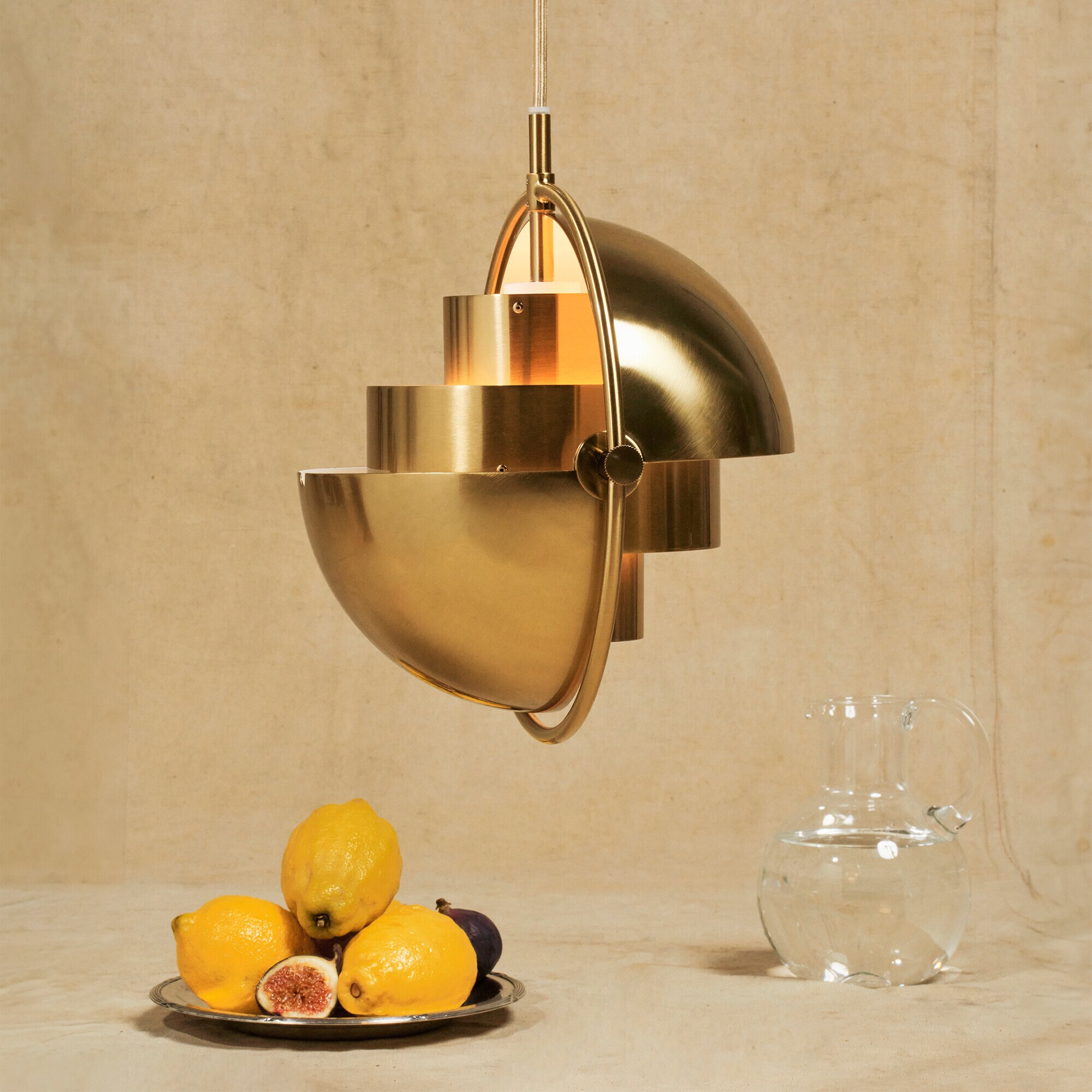 Multi-Lite Suspension Lamp Ø25.5cm Frame Brass