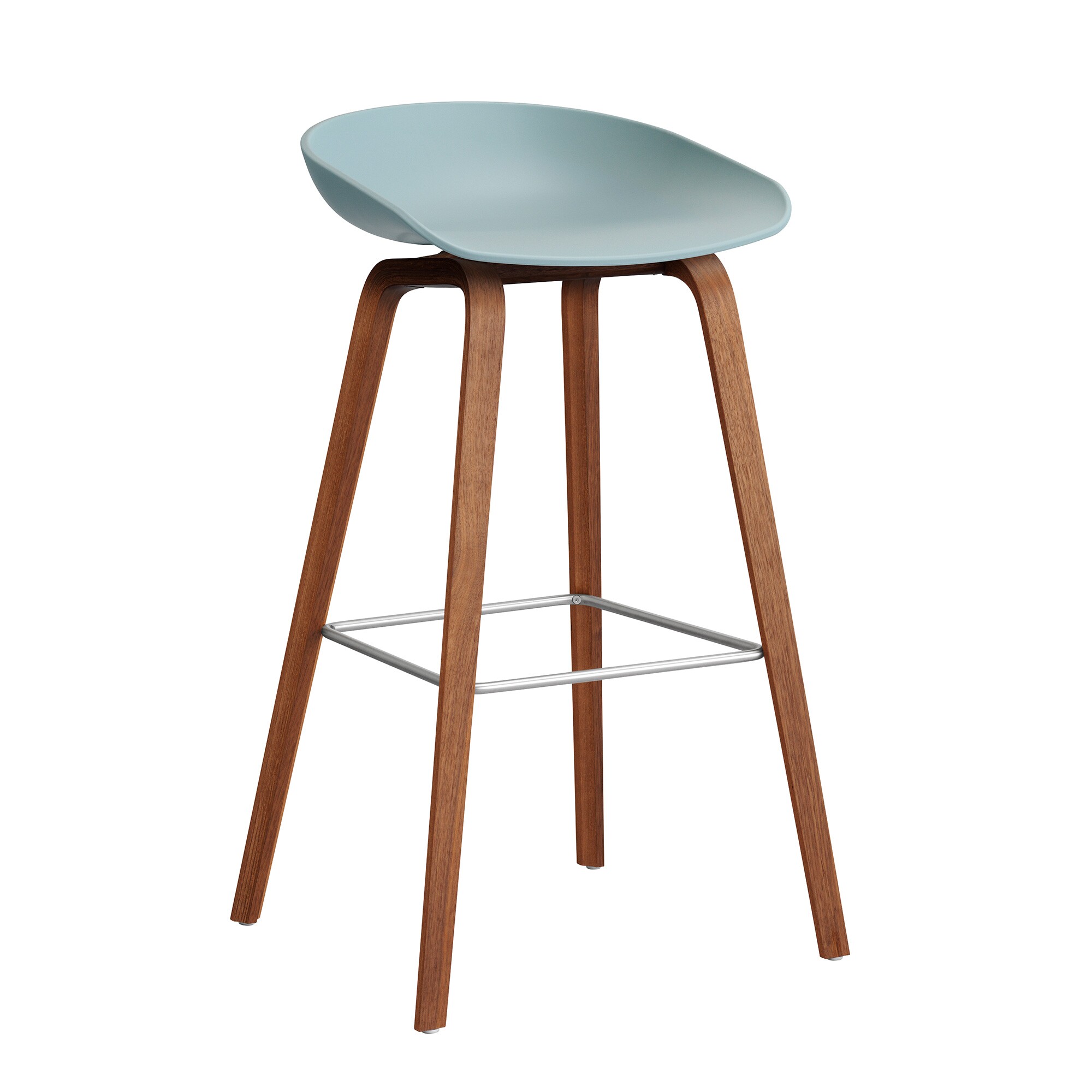 About A Stool AAS 32 2.0 Bar Stool High Lacquered Walnut