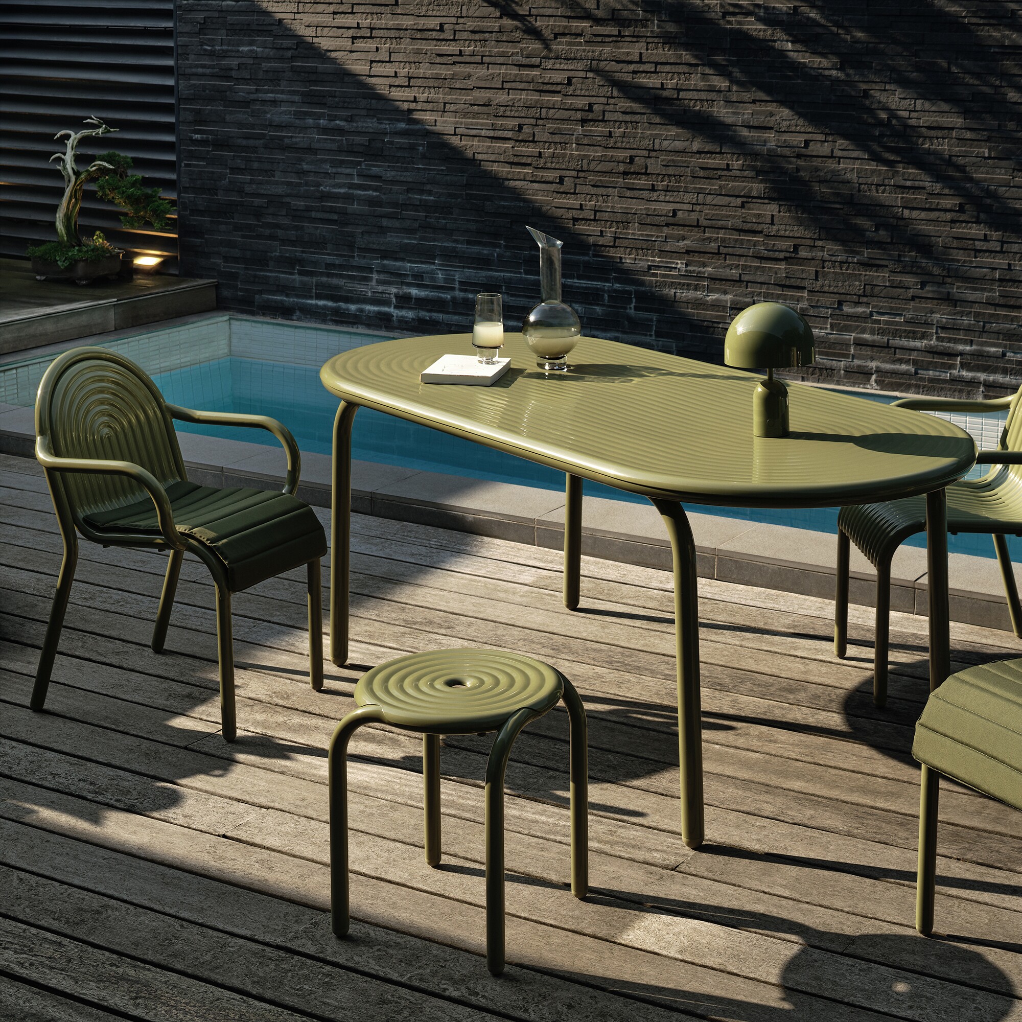 Groove Garden Table 186x86cm