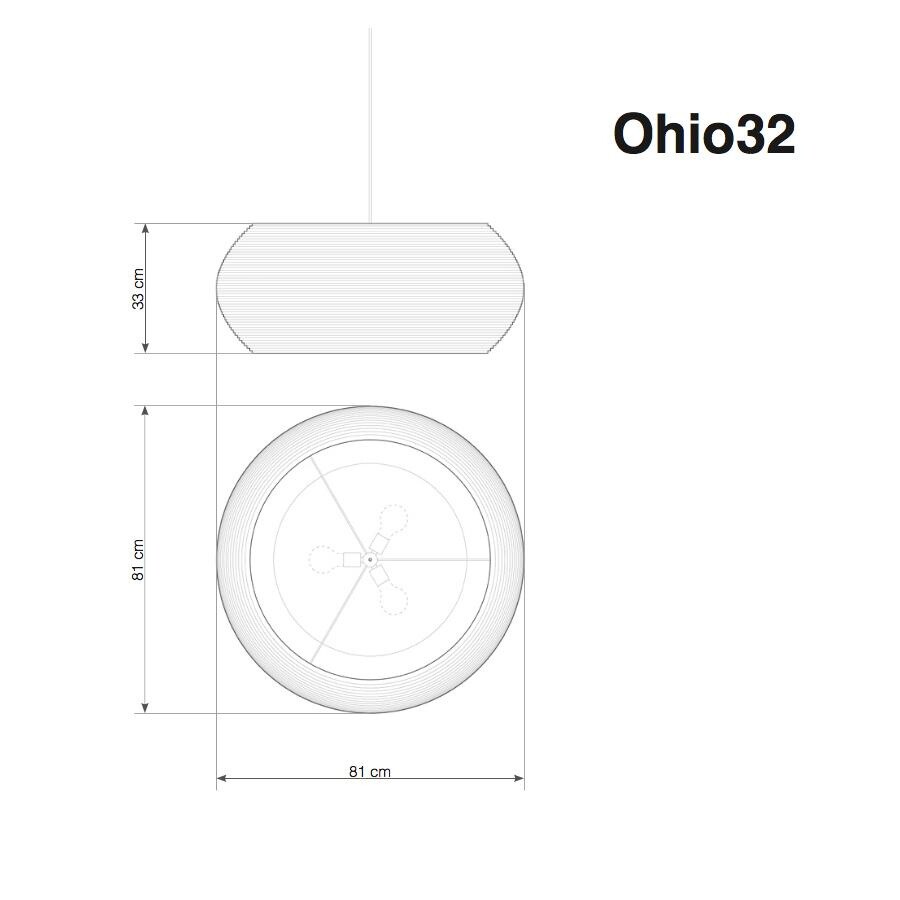 Ohio Suspension Lamp White