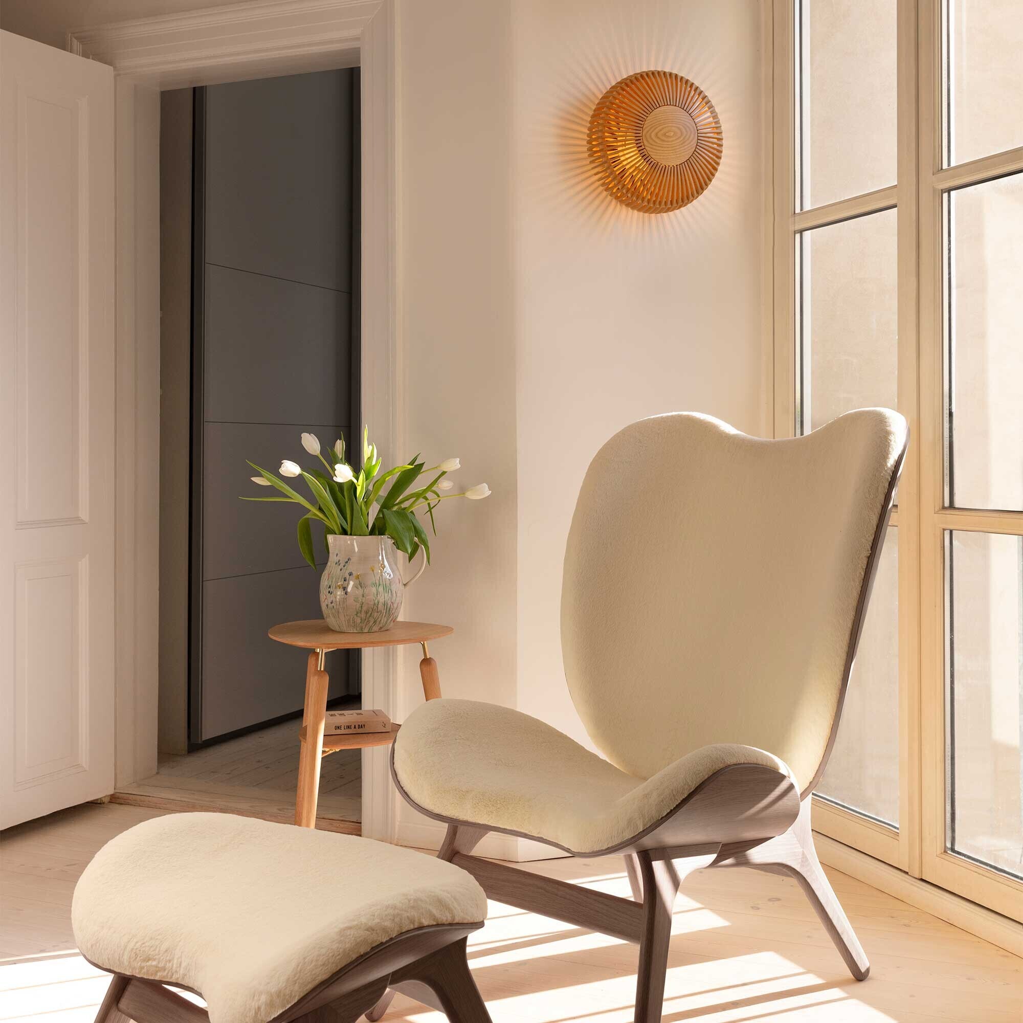 Clava Up Wood Wall Lamp M