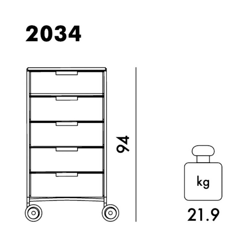 Mobil 5 Container with Wheels