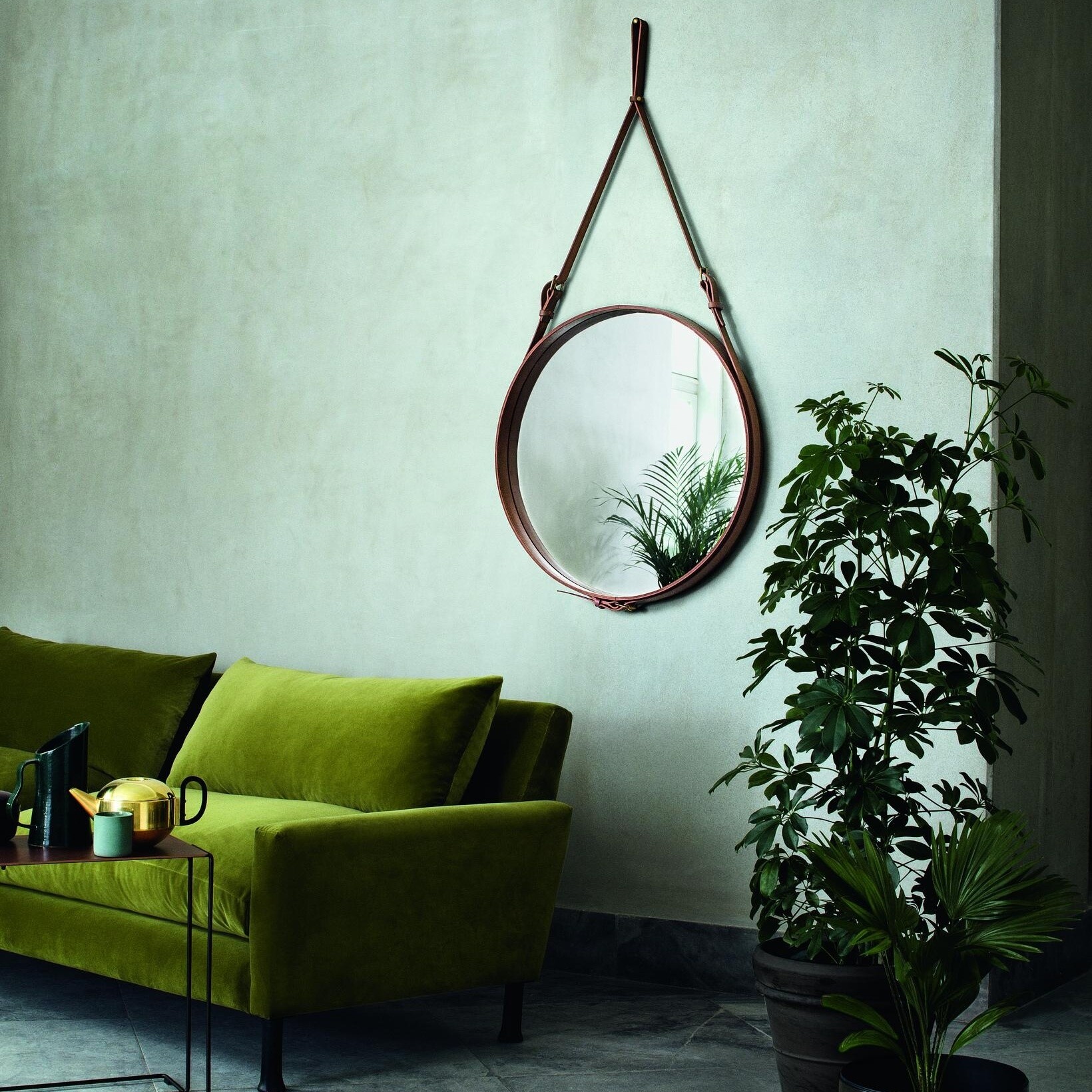 Adnet Wall Mirror Ø70cm