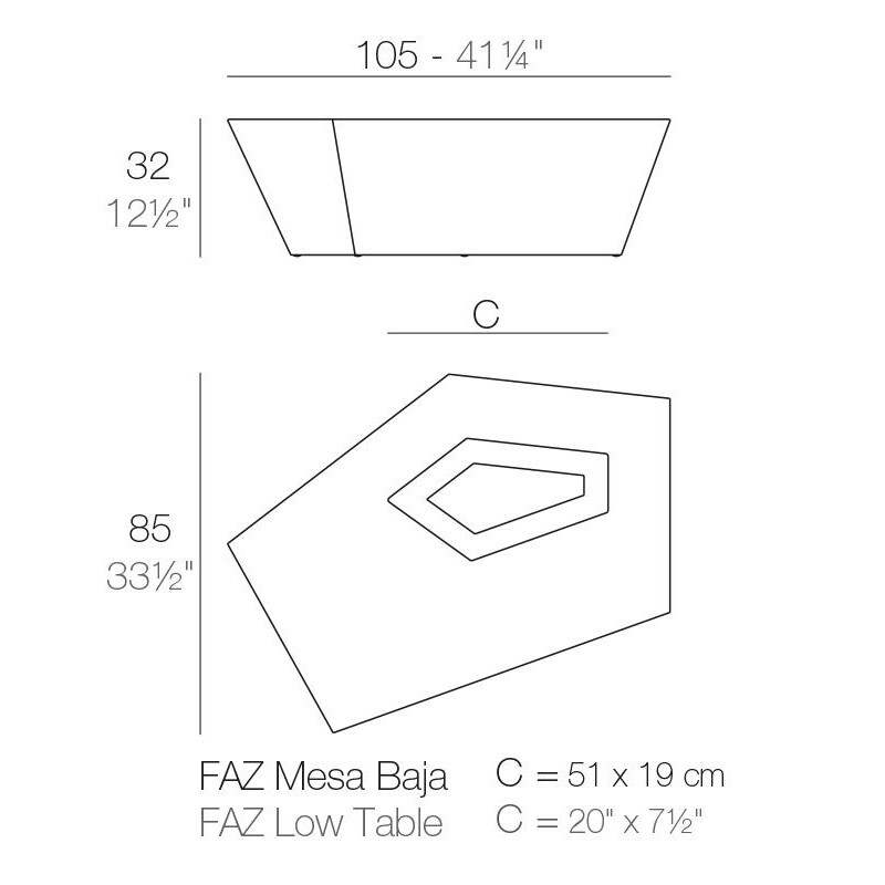 Faz Outdoor Side Table