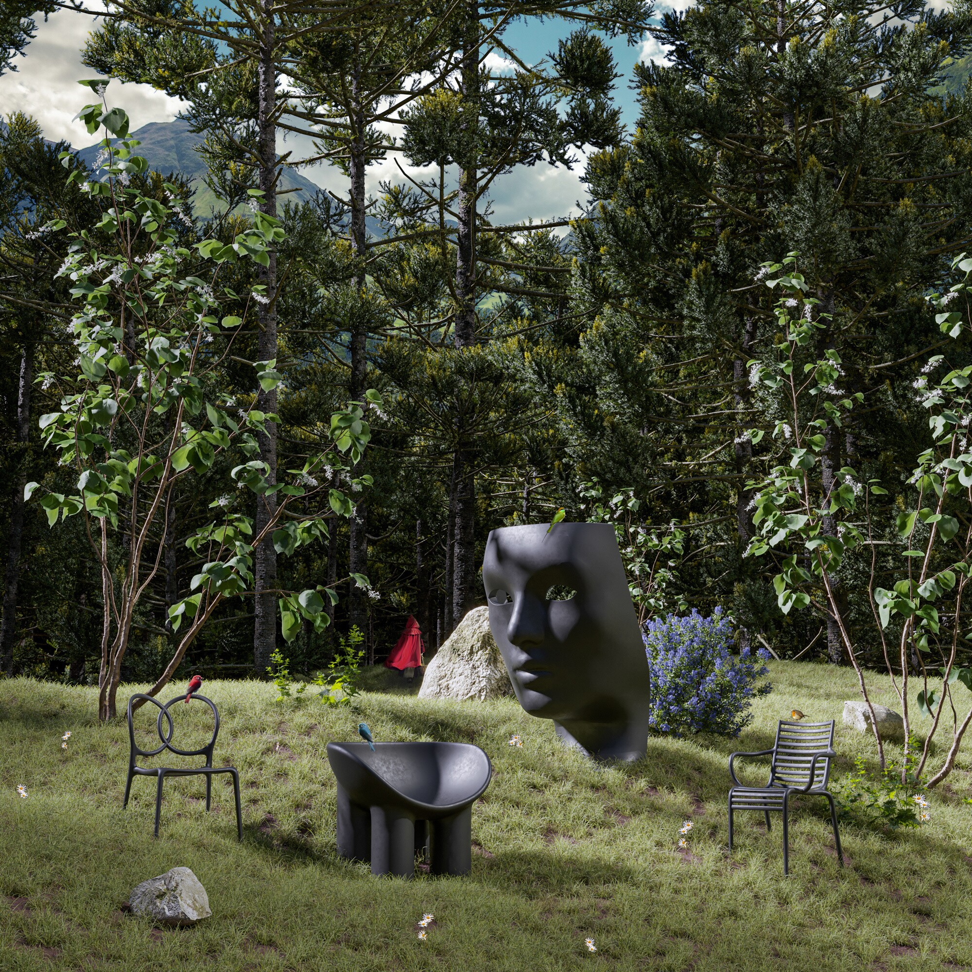 Nemo Green Outdoor Easy Chair