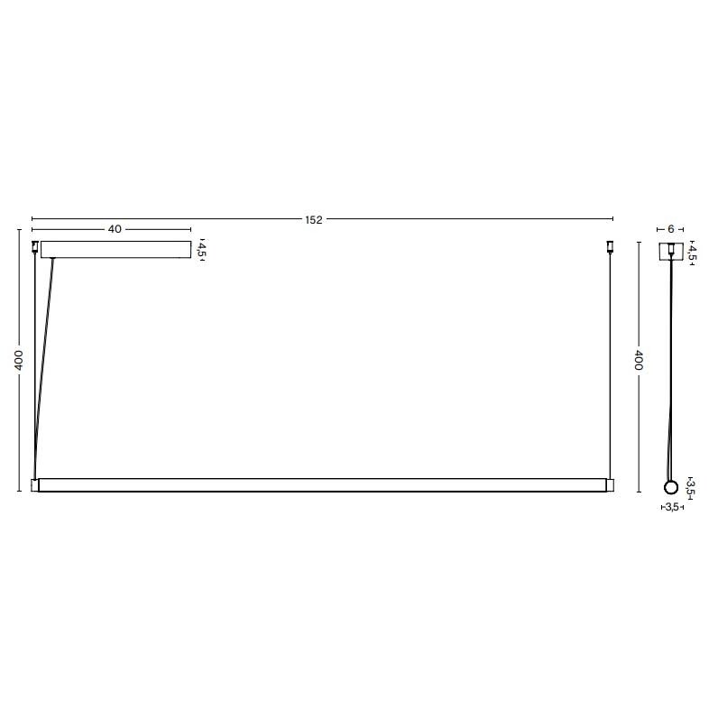 Factor Linear Diffused LED Suspension Lamp