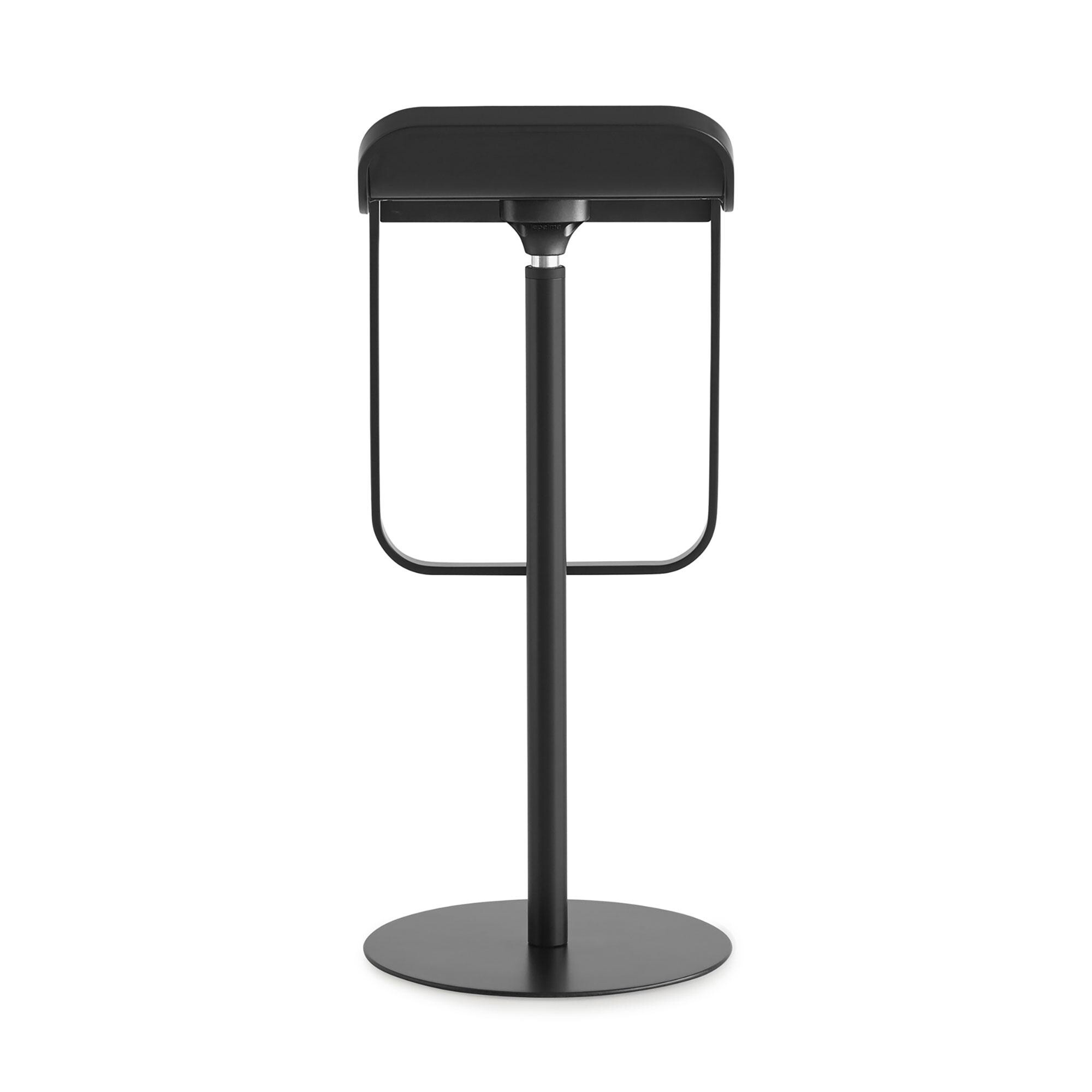 LEM S80 Bar Stool Frame Black Seat Laminate