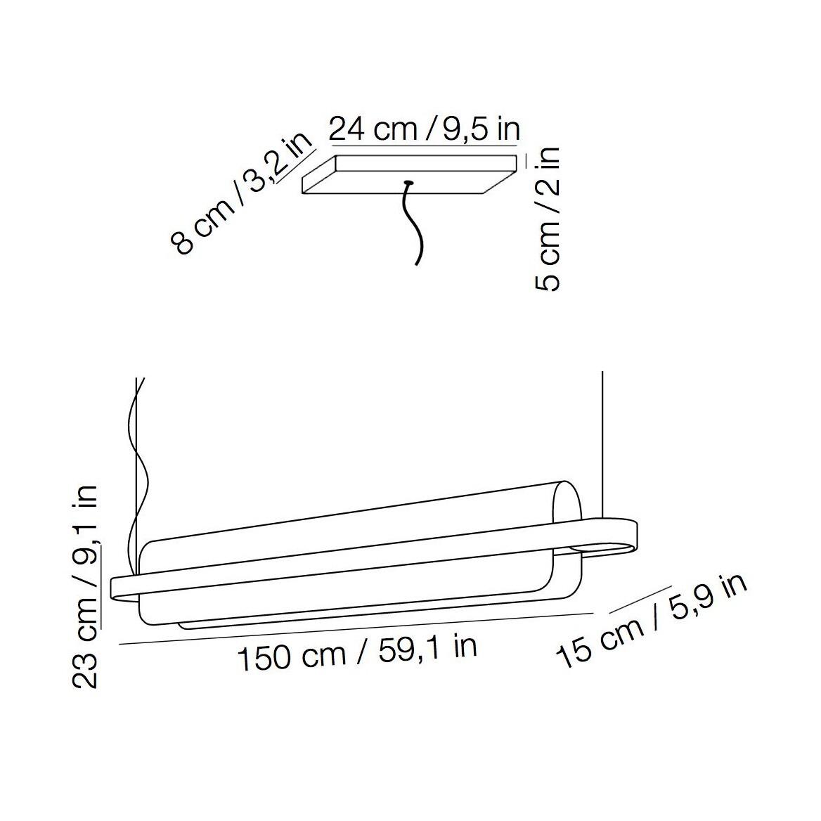 Nami LED Suspension Lamp