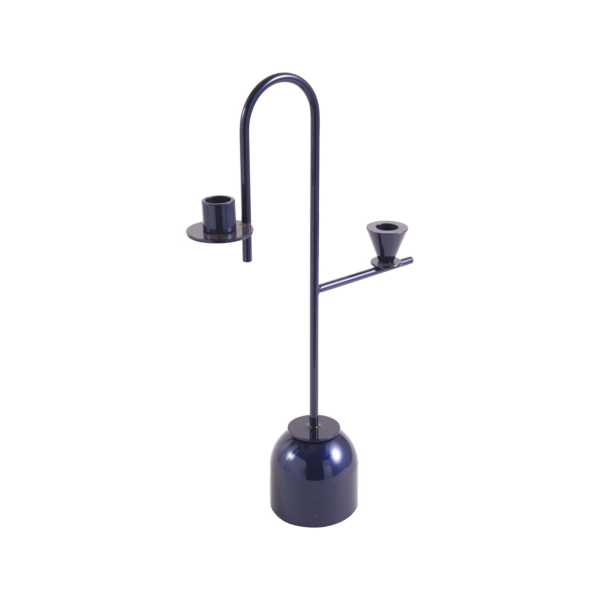 Blue Candle Holder H 43cm