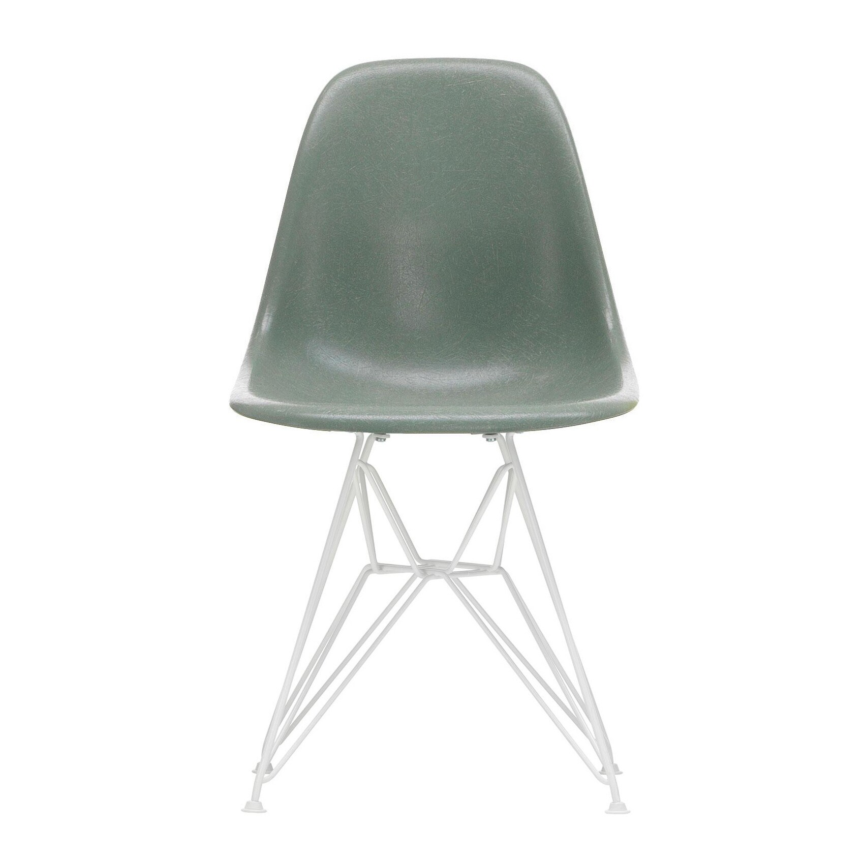 Eames Fiberglass Side Chair DSR White Base