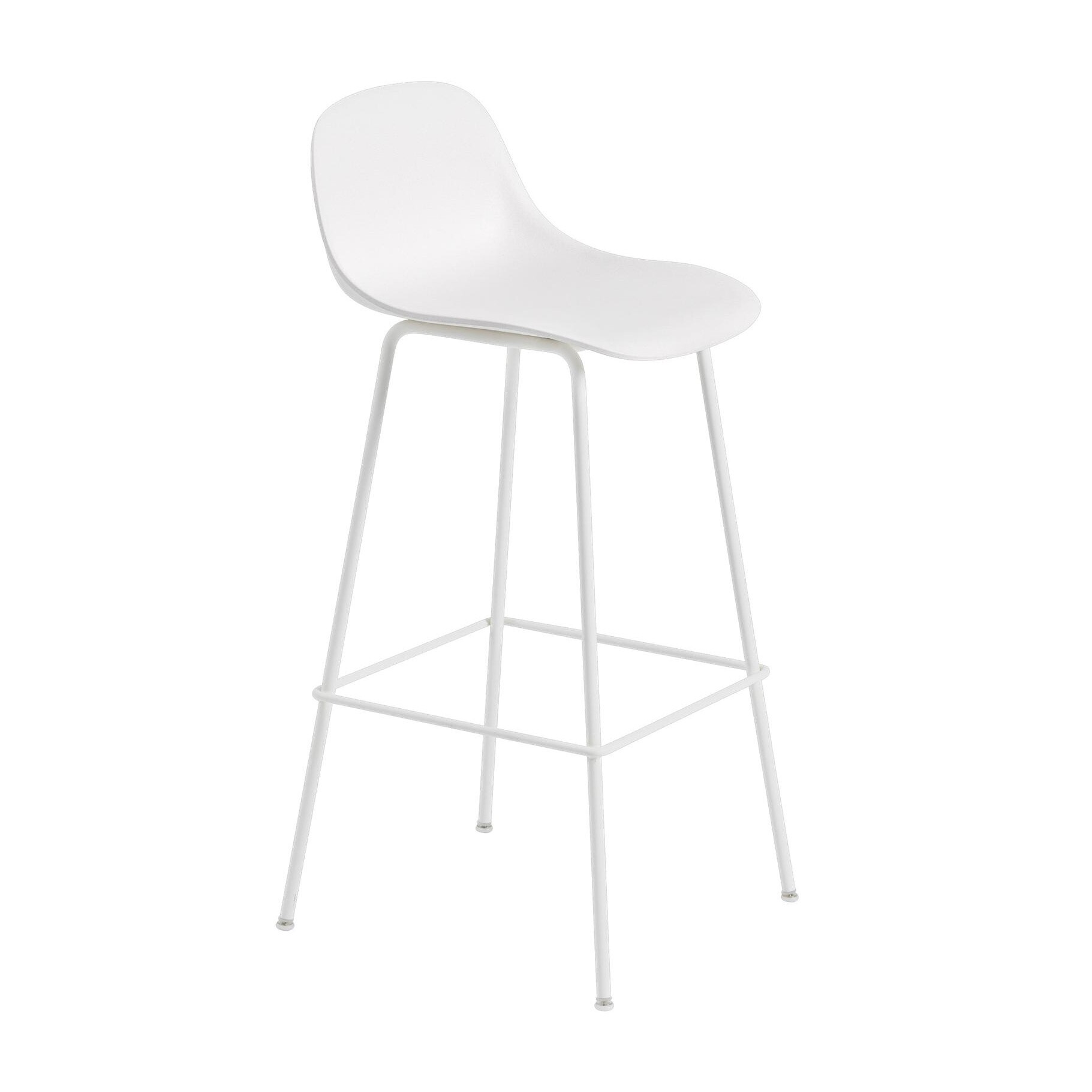 Fiber Bar Stool With Backrest 75cm