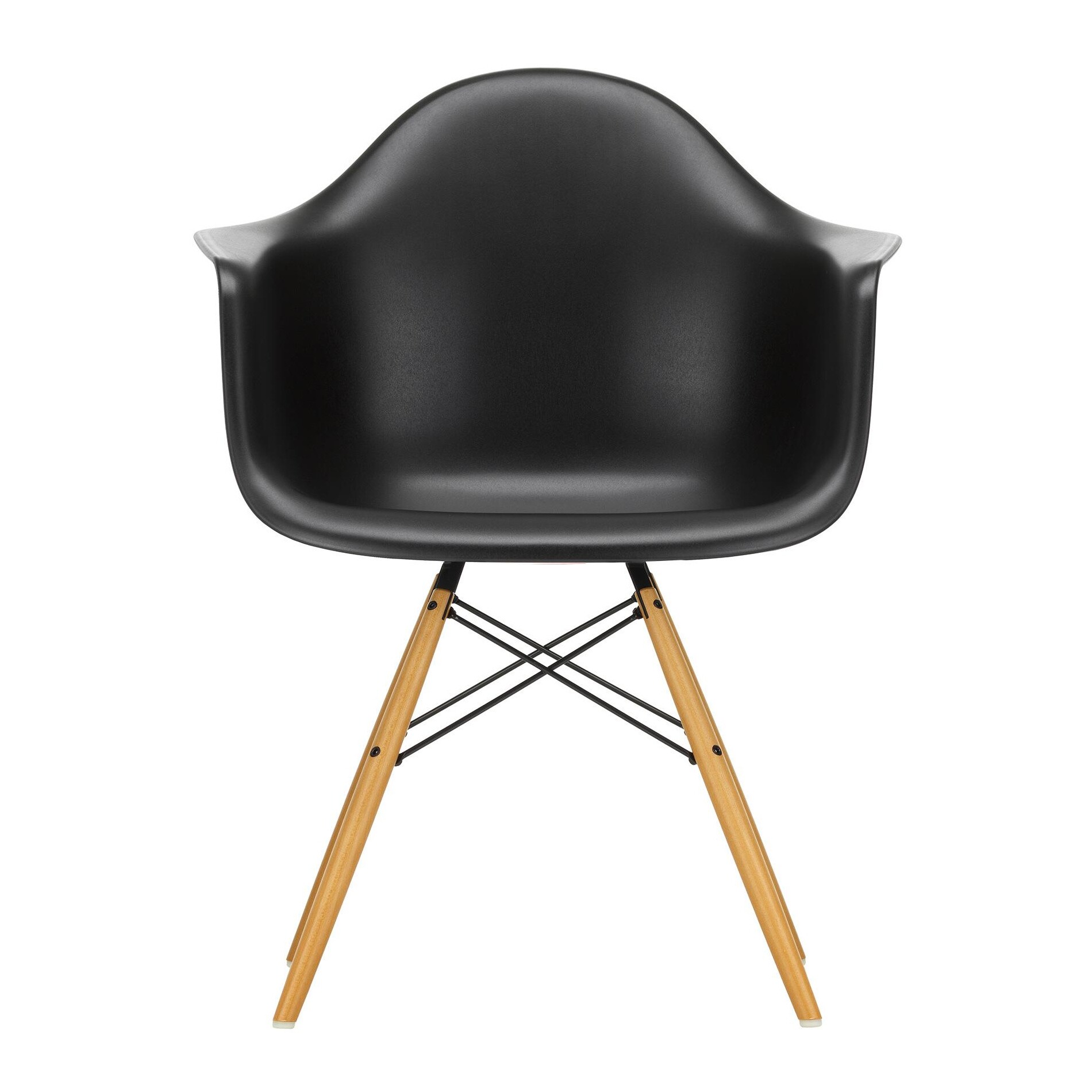 Eames Plastic Armchair DAW RE Golden Maple Base
