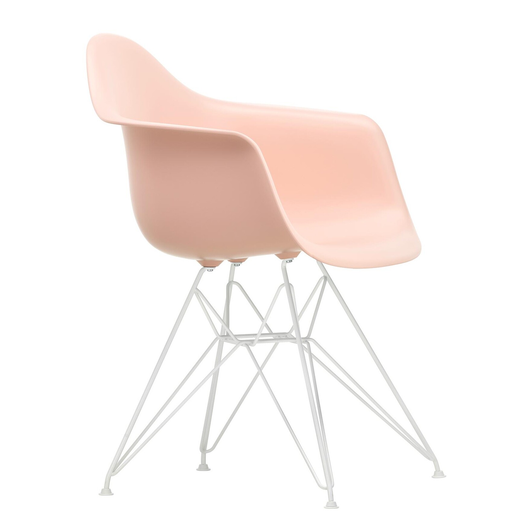 Eames Plastic Armchair DAR RE White Base