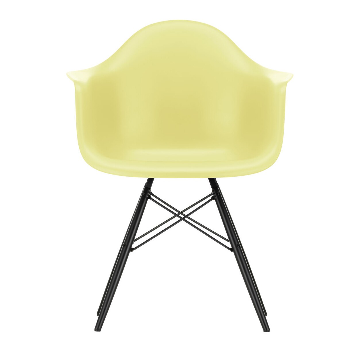 Eames Plastic Armchair DAW RE Black Maple Base