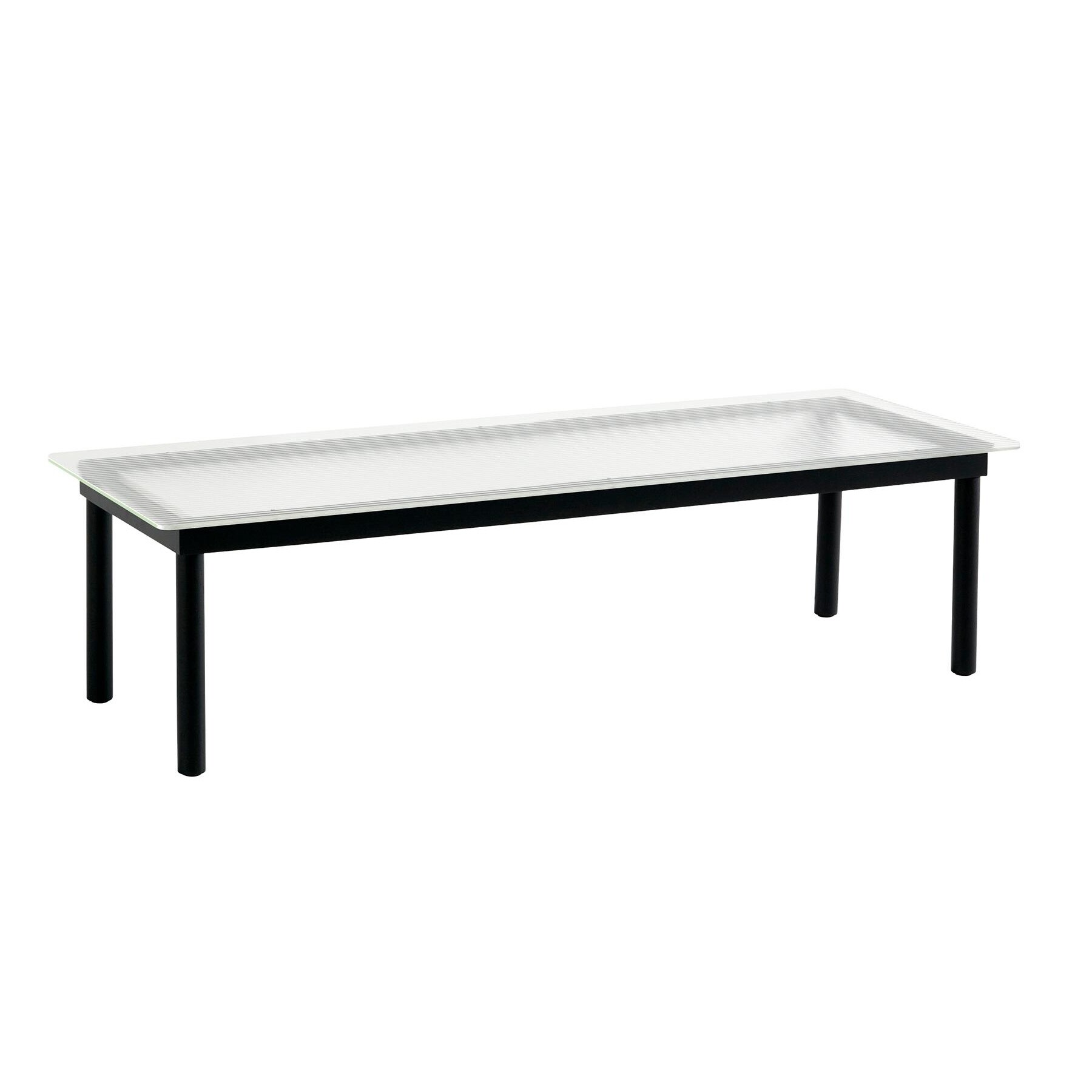 Kofi Coffee Table Black Lacquered Oak Base 140x50cm