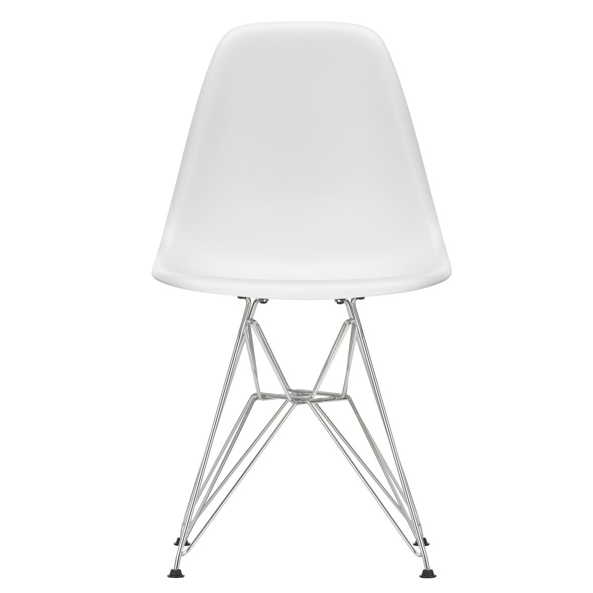 Eames Plastic Side Chair DSR RE Chromed Base