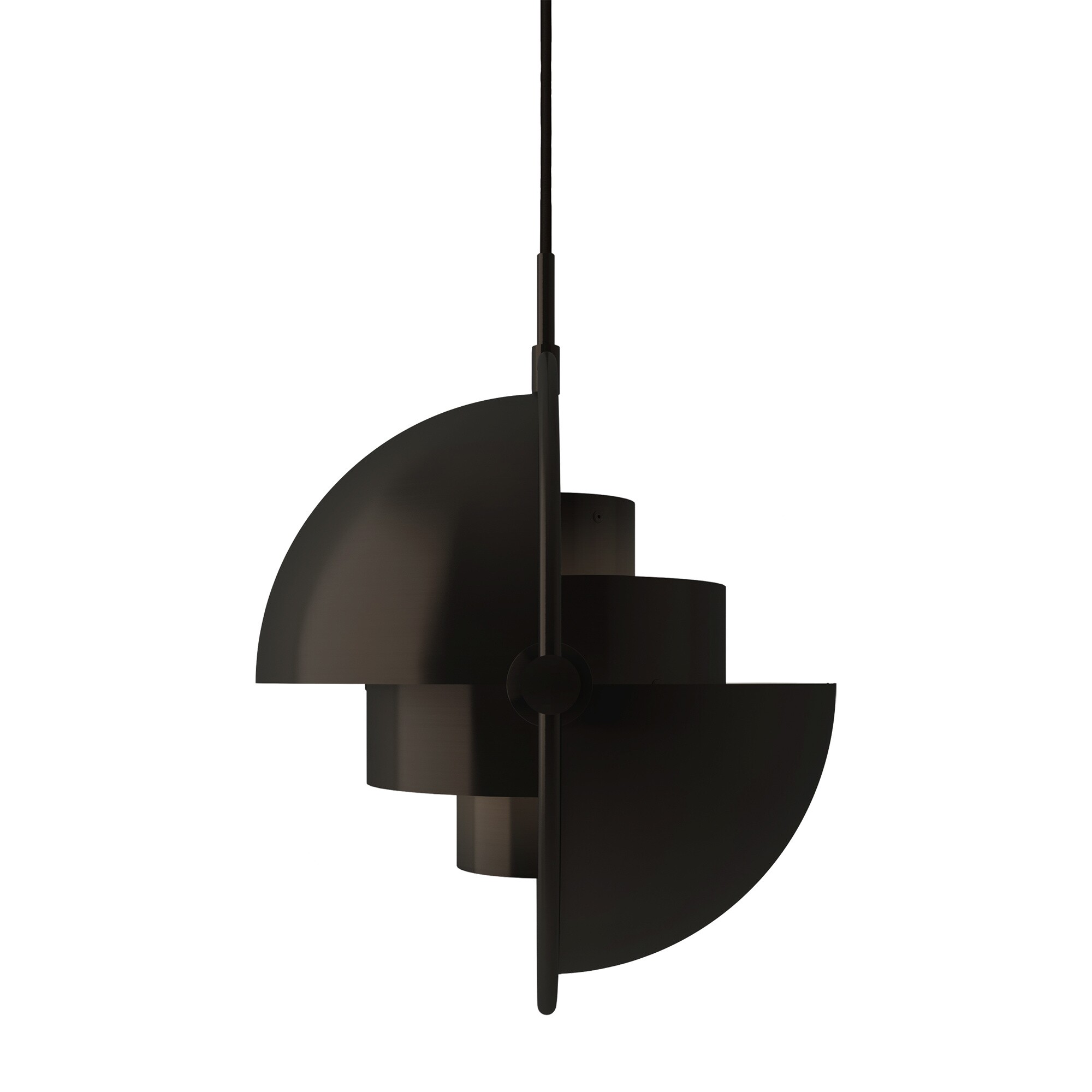 Multi-Lite Suspension Lamp Ø25.5cm Frame Black Brass