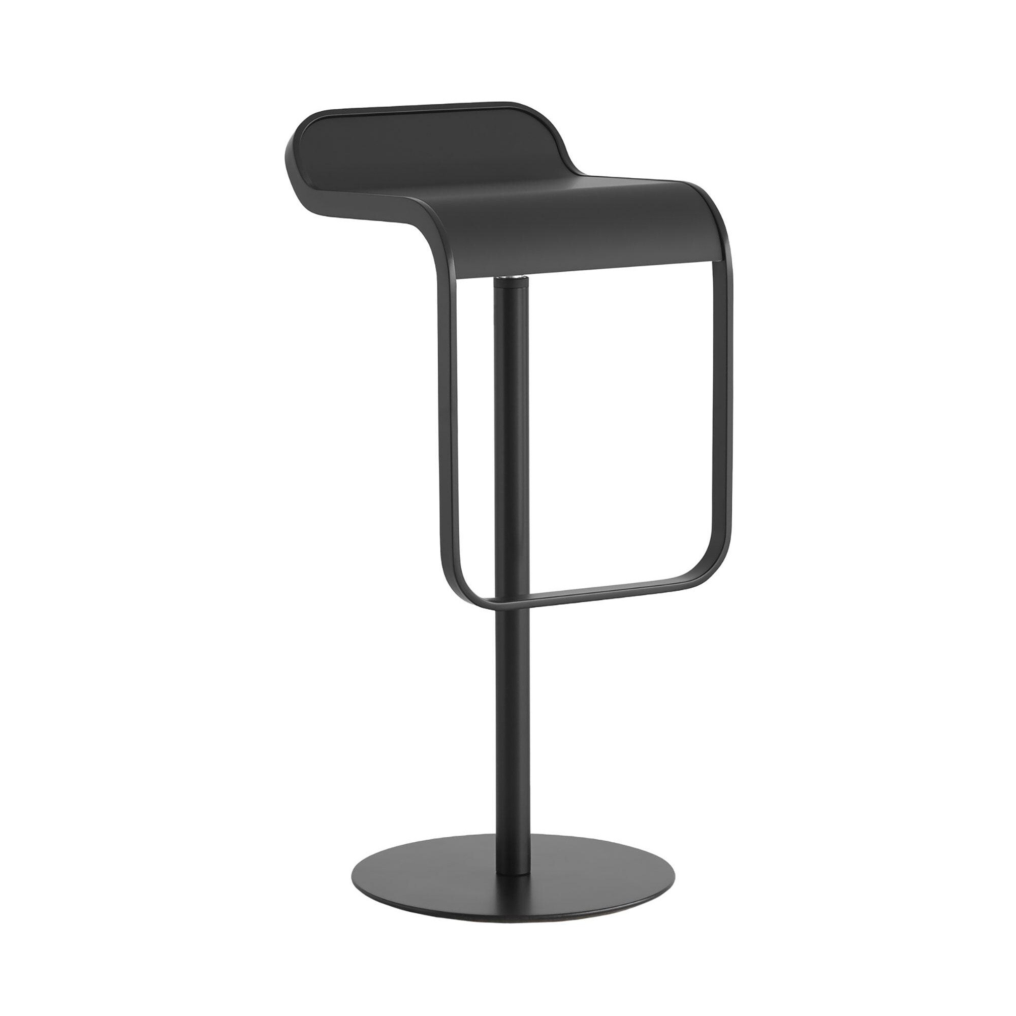 LEM S80 Bar Stool Frame Black Seat Laminate
