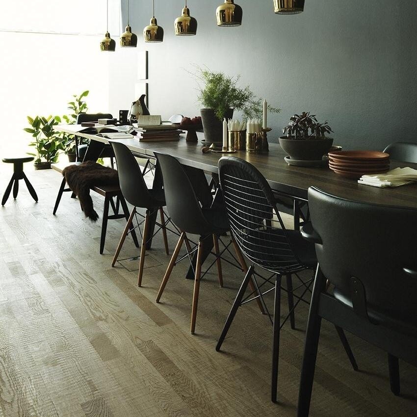 Eames Plastic Side Chair DSW RE Dark Maple Base