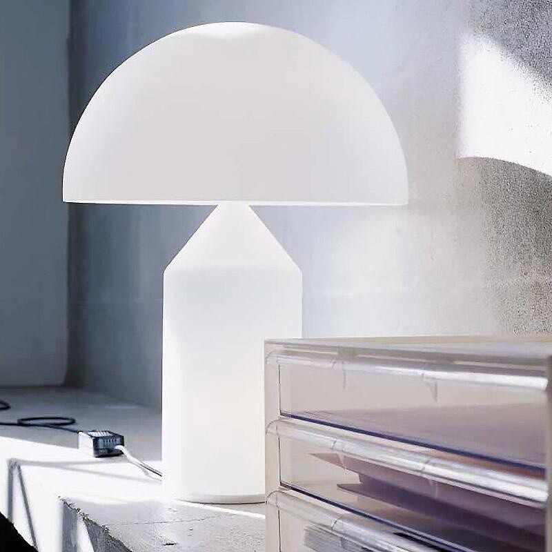 Atollo Table Lamp Glass White