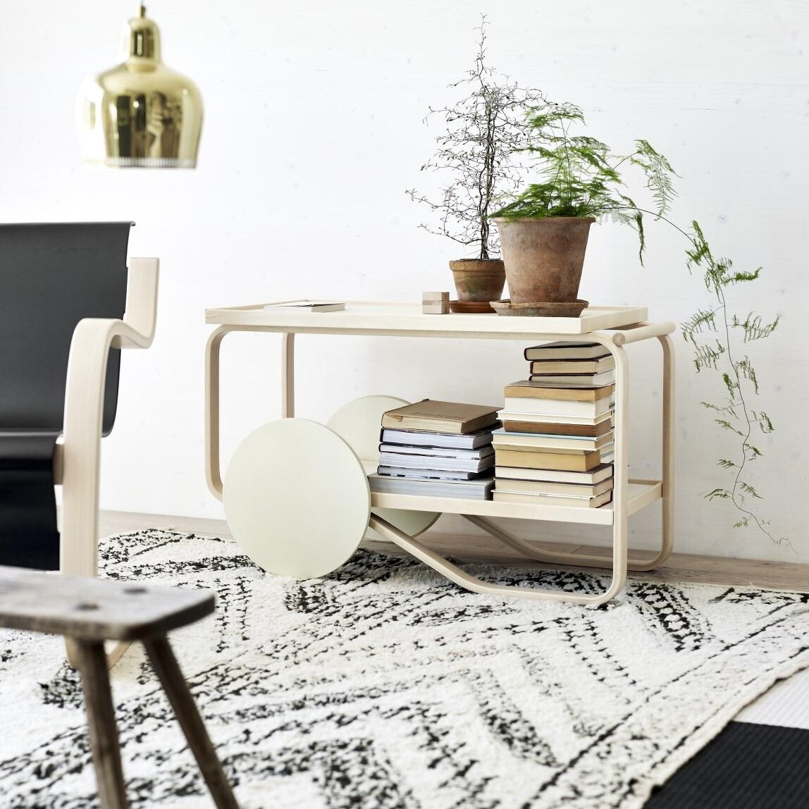 901 Tea Trolley Birch Base