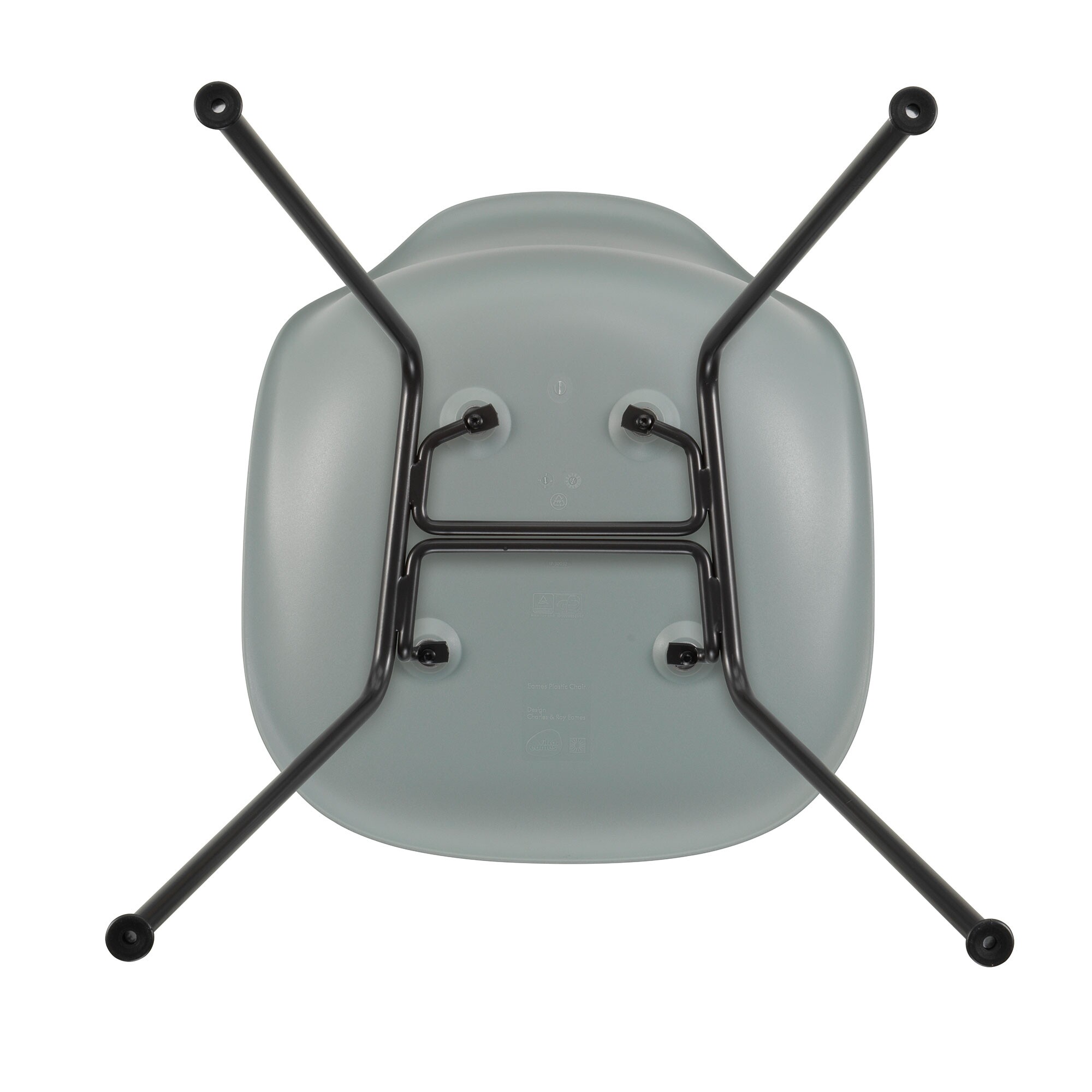 Eames Plastic Side Chair DSX RE Black Base