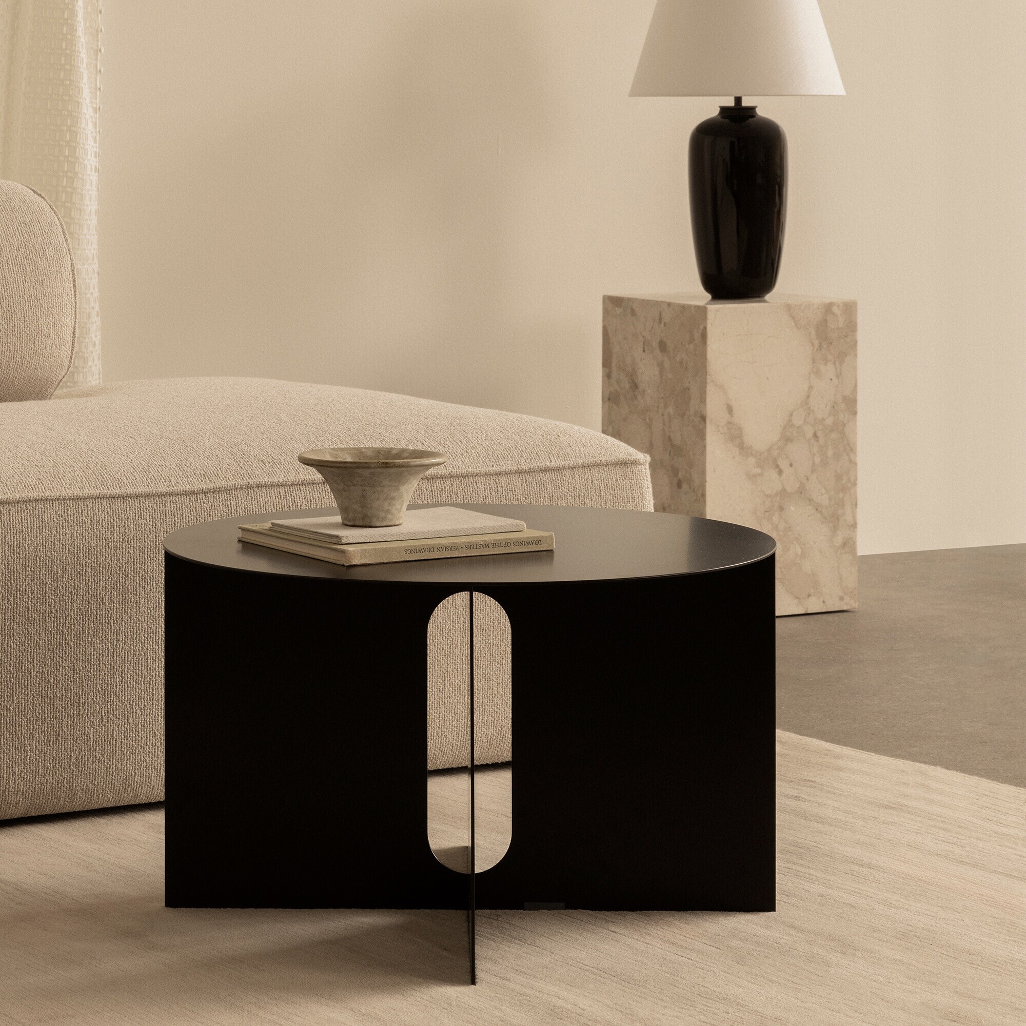 Androgyne Side Table Steel Ø 63cm