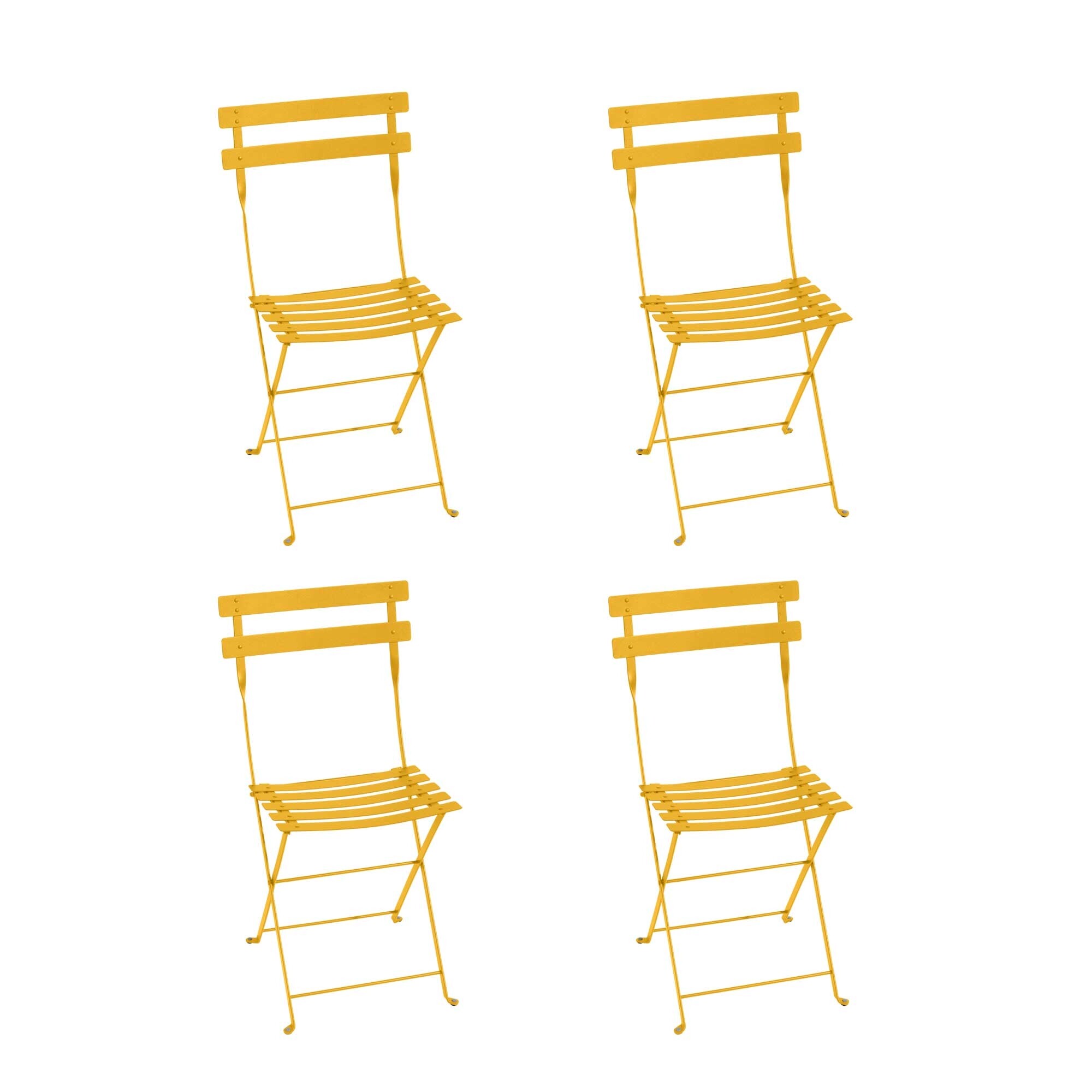 Bistro Metall Folding Chair Set of 4