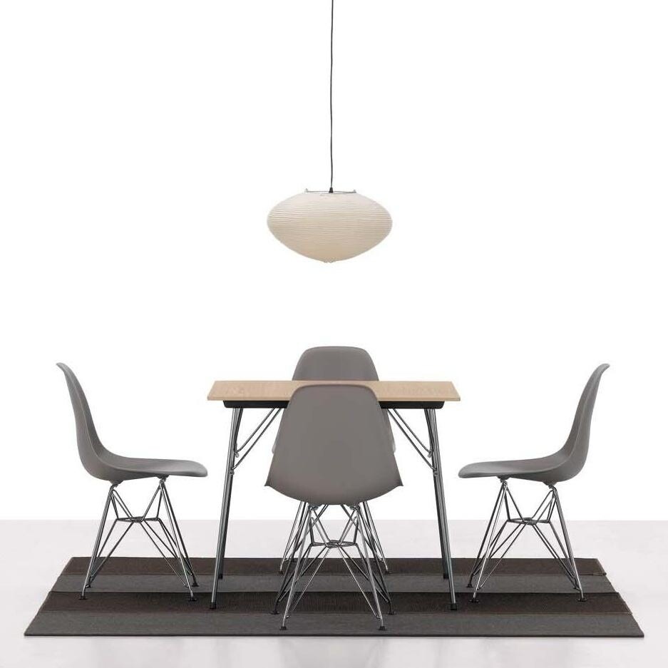 Eames Plastic Side Chair DSR RE Chromed Base