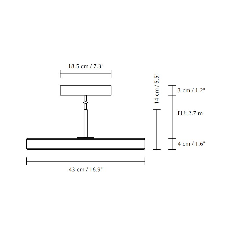 Asteria LED Suspension Lamp Black