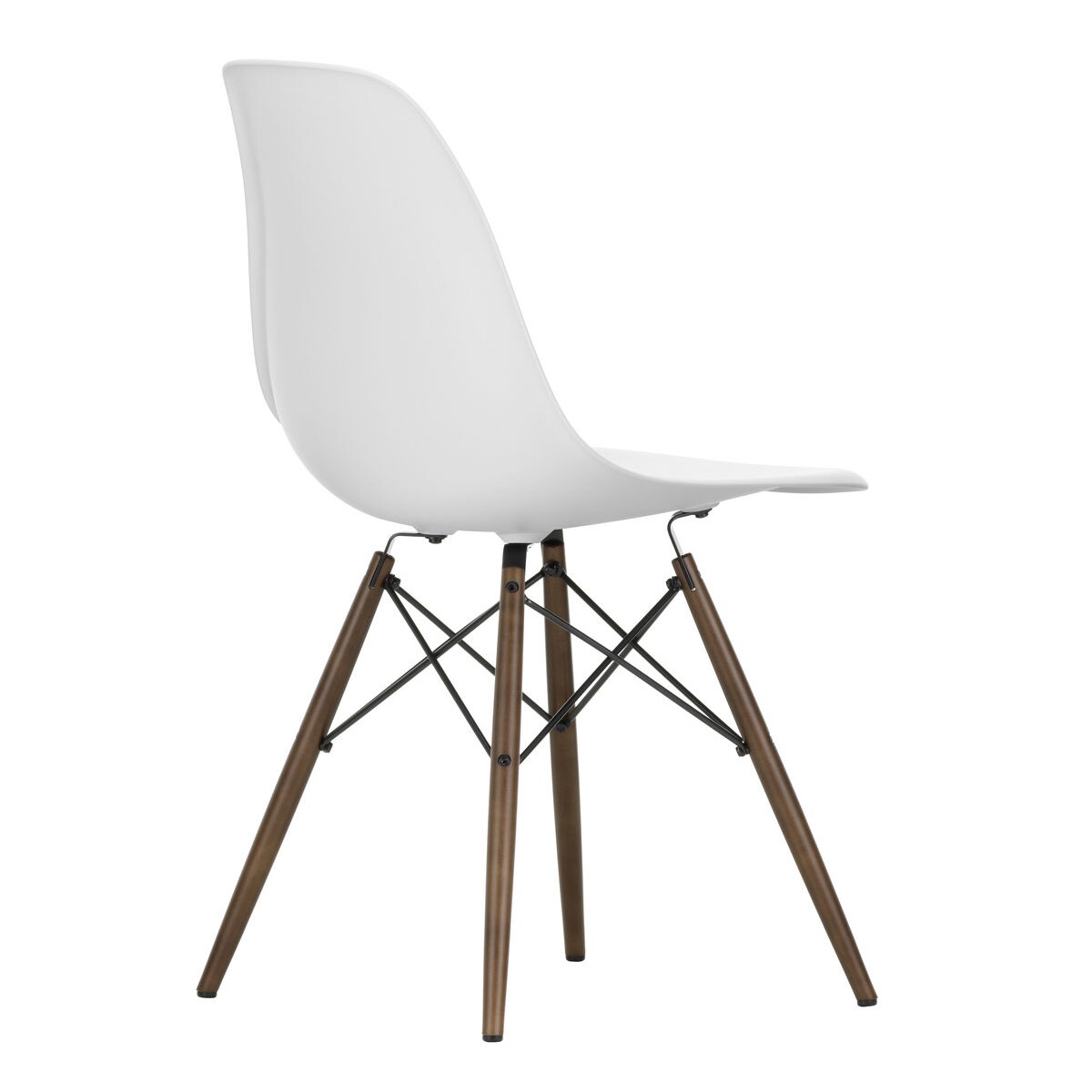 Eames Plastic Side Chair DSW RE Dark Maple Base