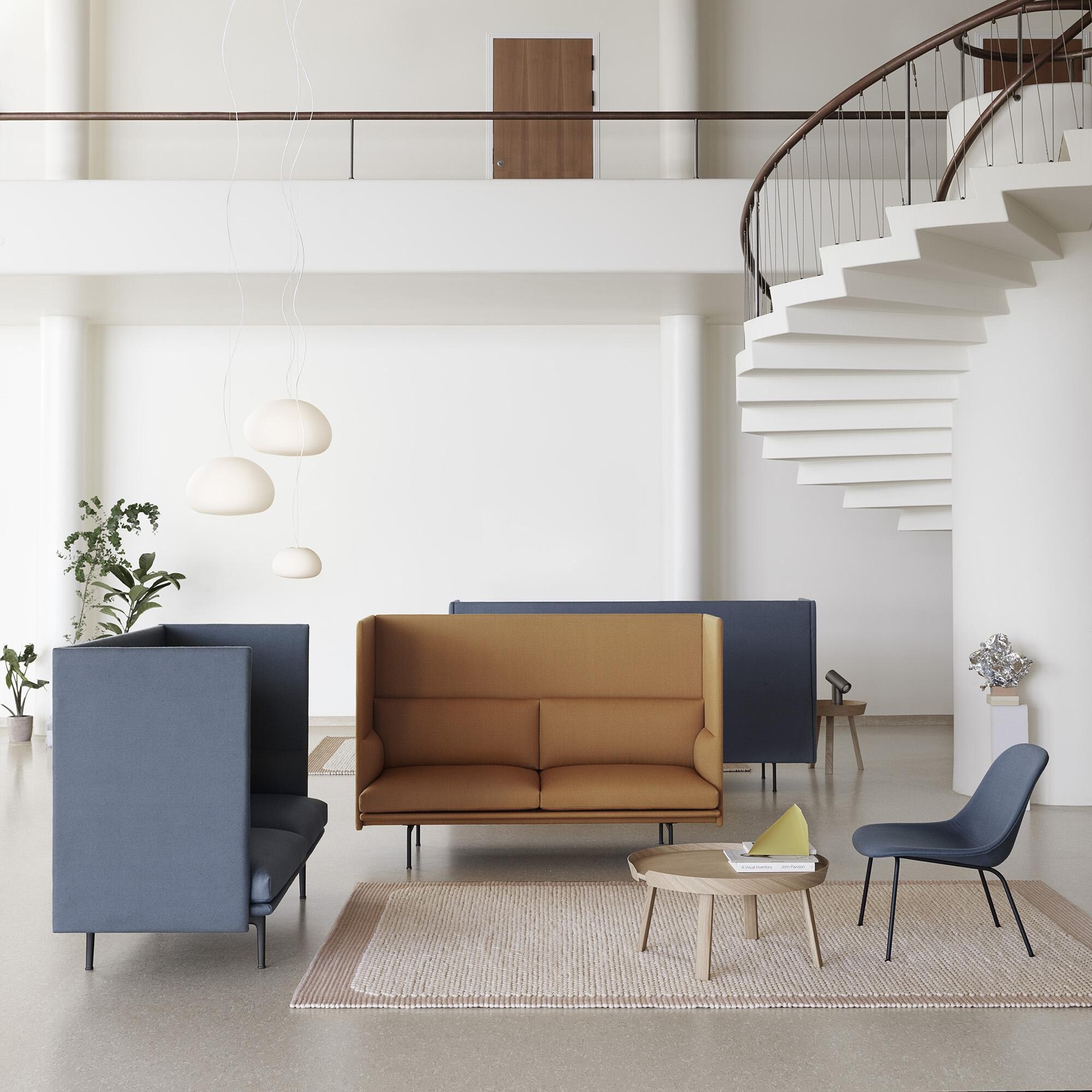 Fiber Lounge Chair Upholstered Steel Base