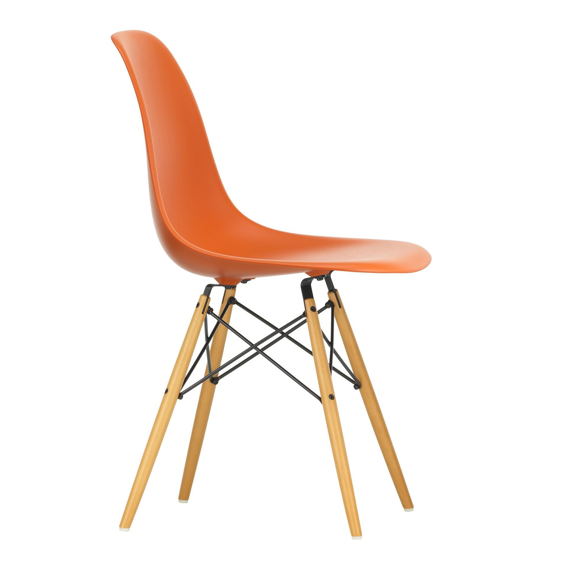 Eames Plastic Side Chair DSW RE Golden Maple