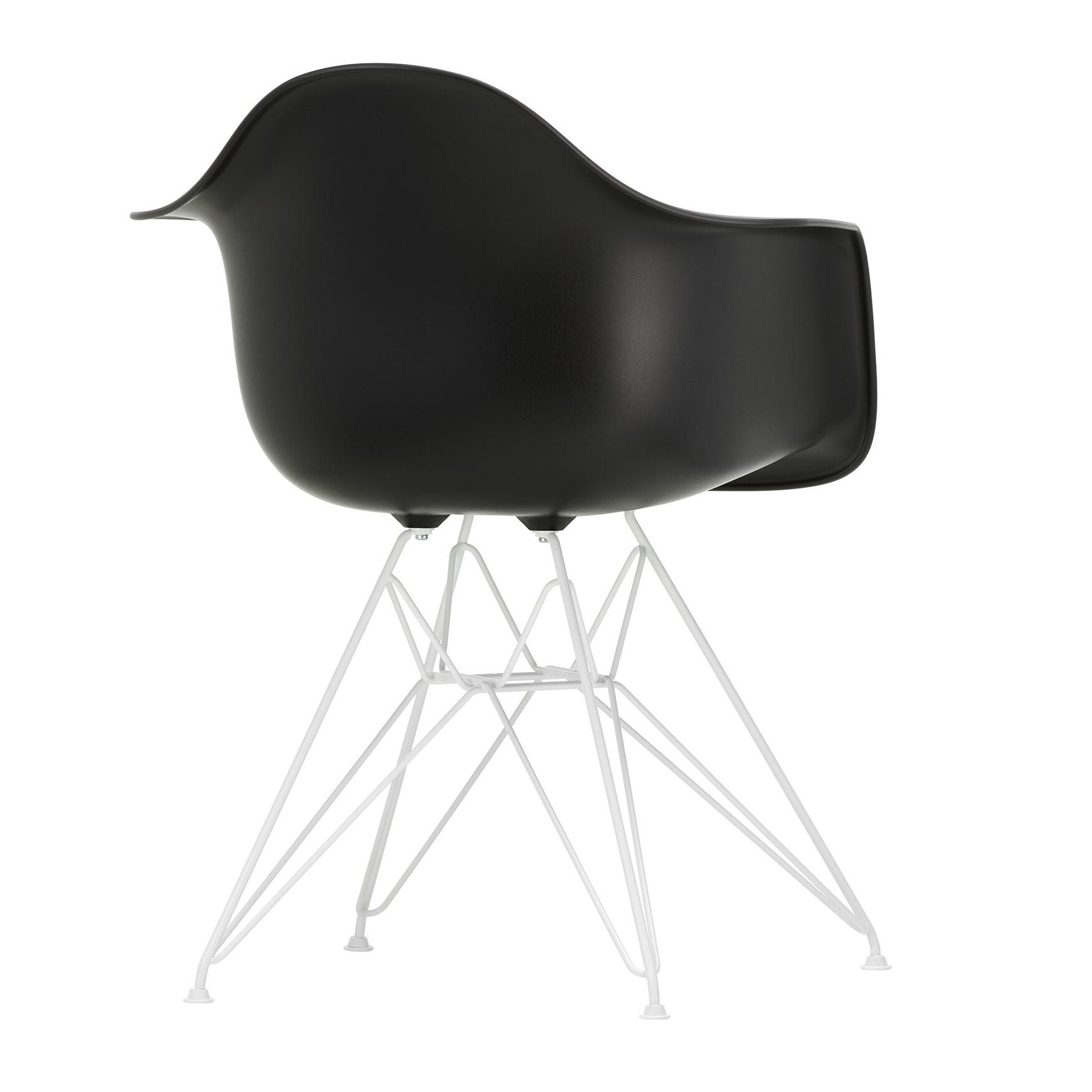 Eames Plastic Armchair DAR RE White Base