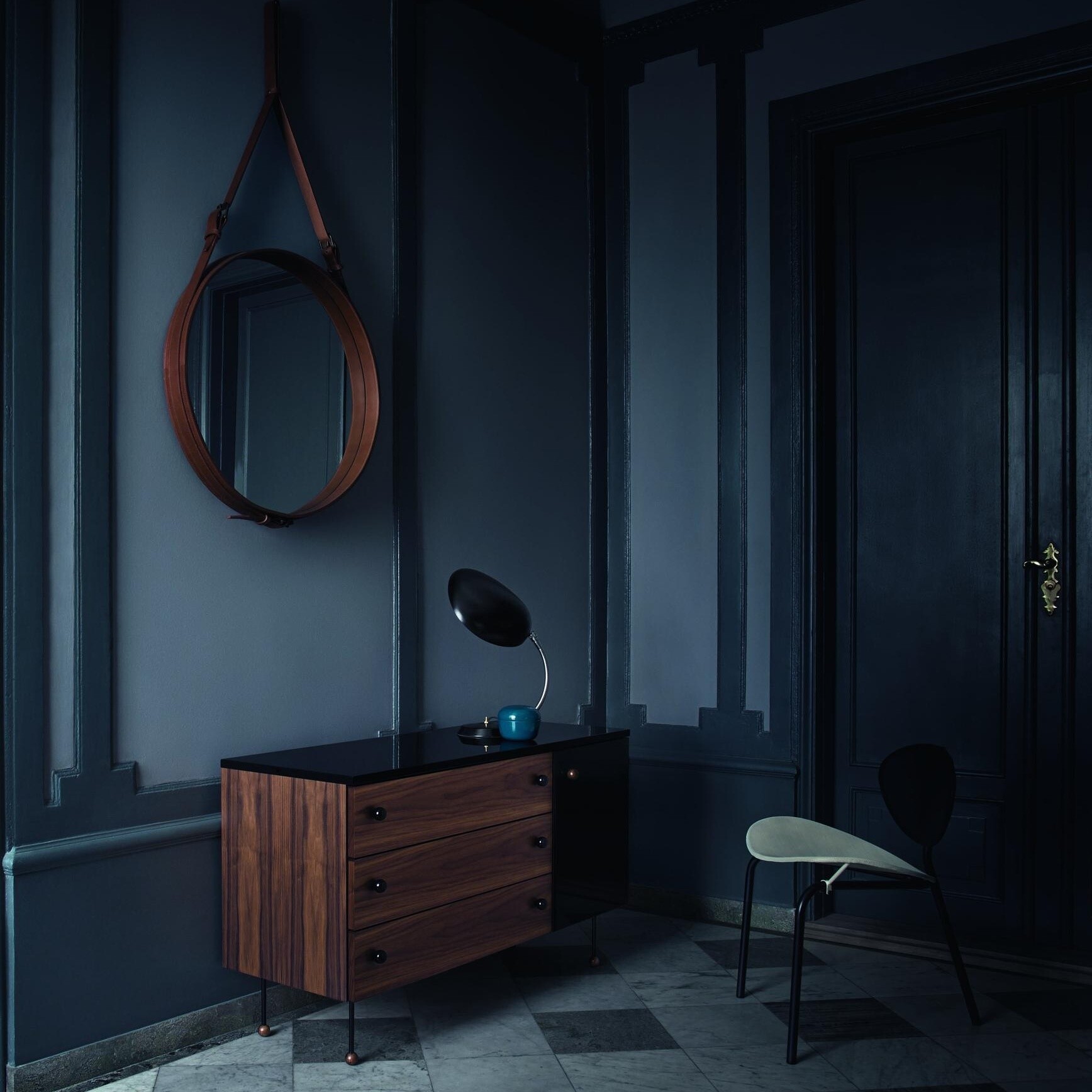 Adnet Wall Mirror Ø70cm