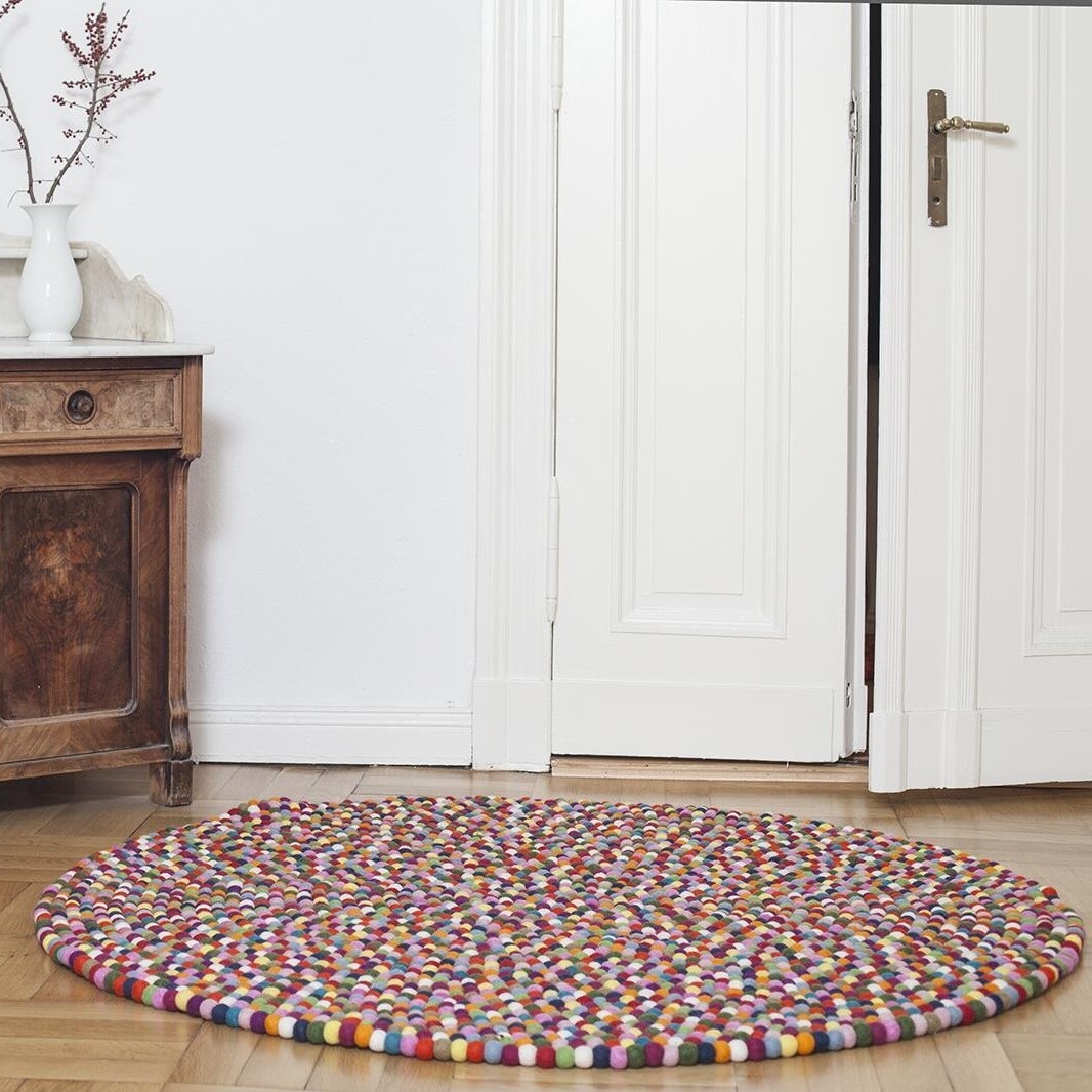 Lotte Felt Ball Rug