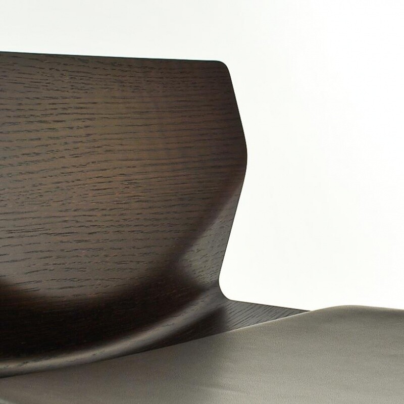 Kai S39 Bar Stool Seat Oak with Cushion 54-79cm