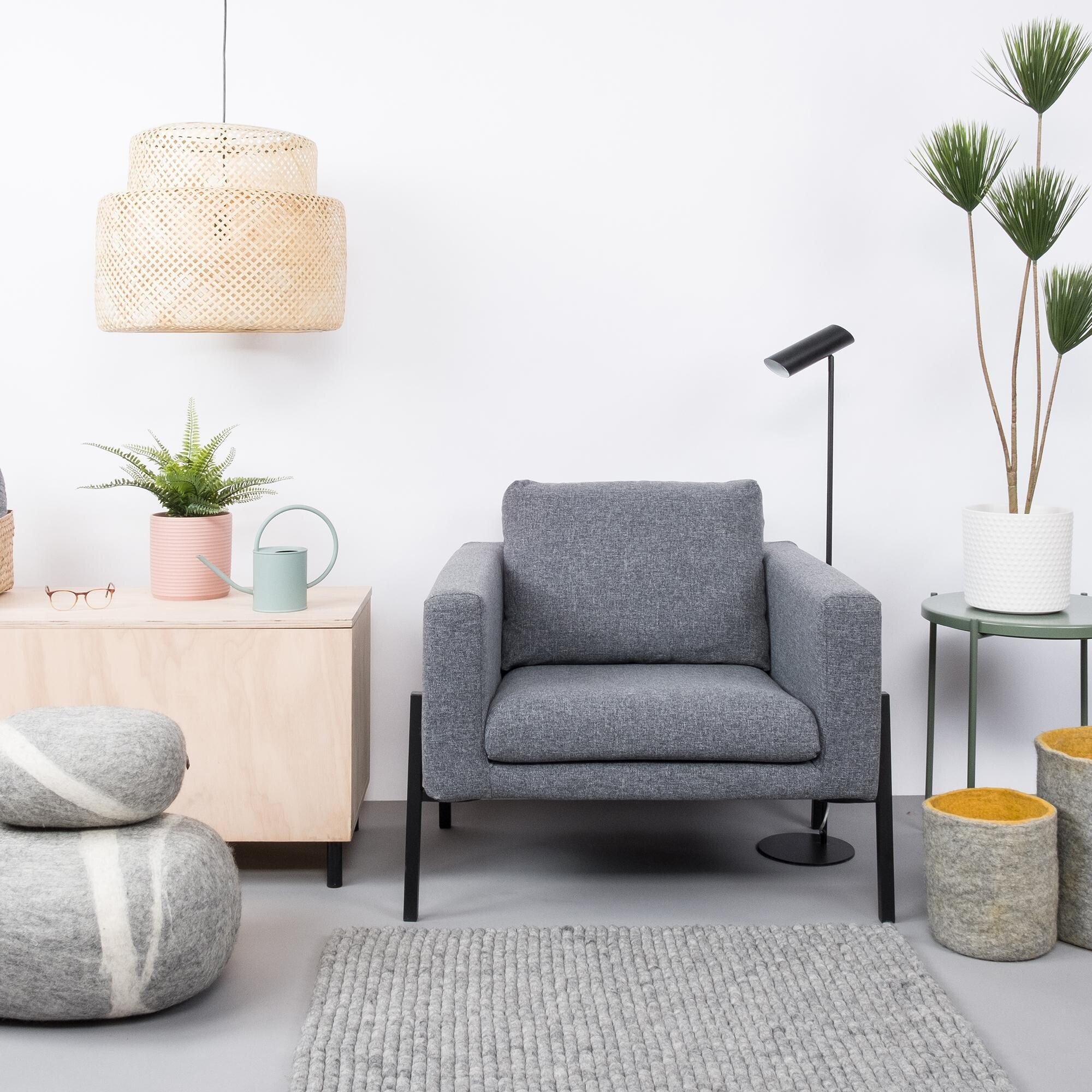 Carl Felt Ball Rug rectangular