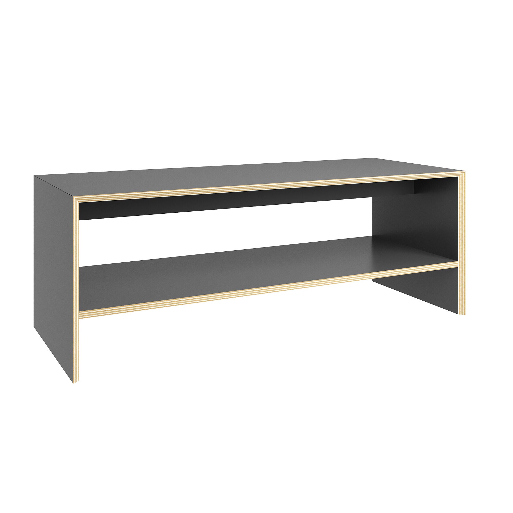 Bridge Two Bench with Shelf