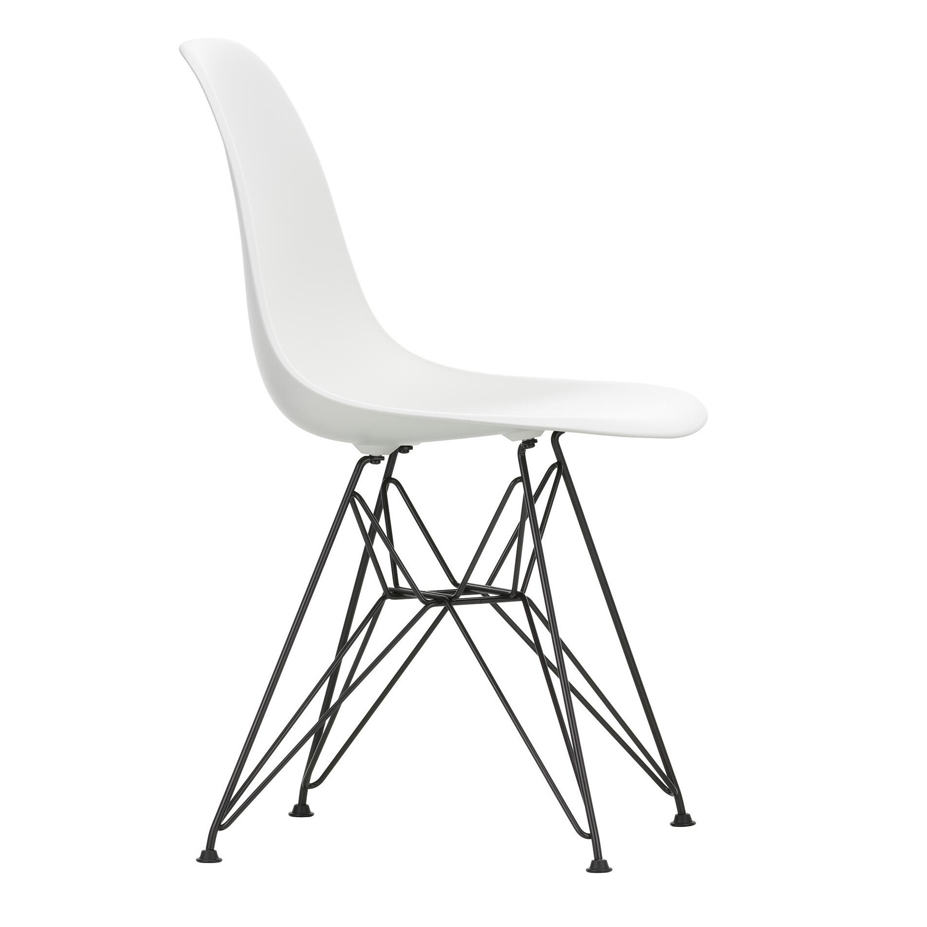 Eames Plastic Side Chair DSR Black Base
