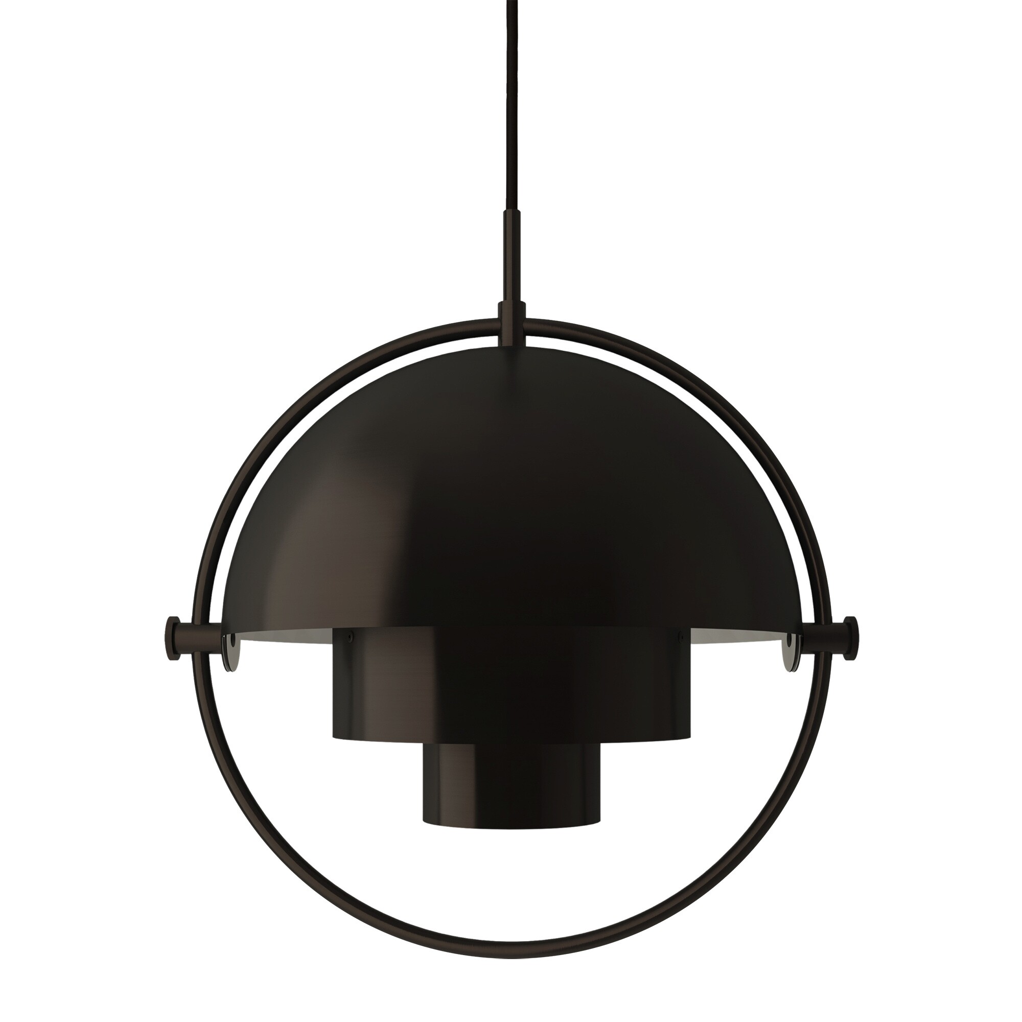 Multi-Lite Suspension Lamp Ø25.5cm Frame Black Brass