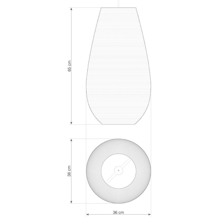 Drop Suspension Lamp White