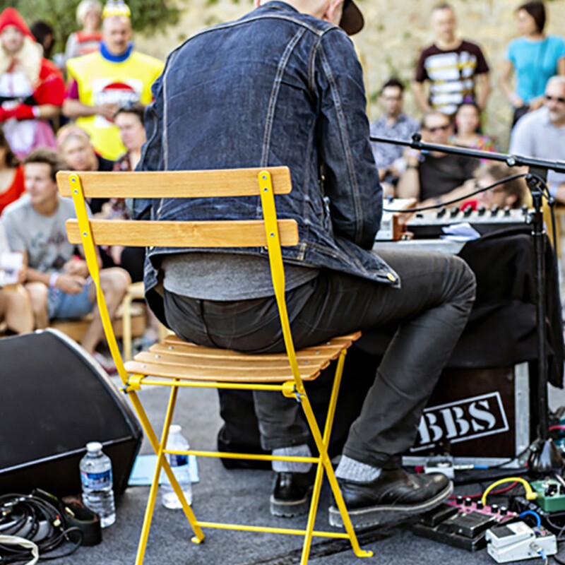 Bistro Naturel Folding Chair Set of 4