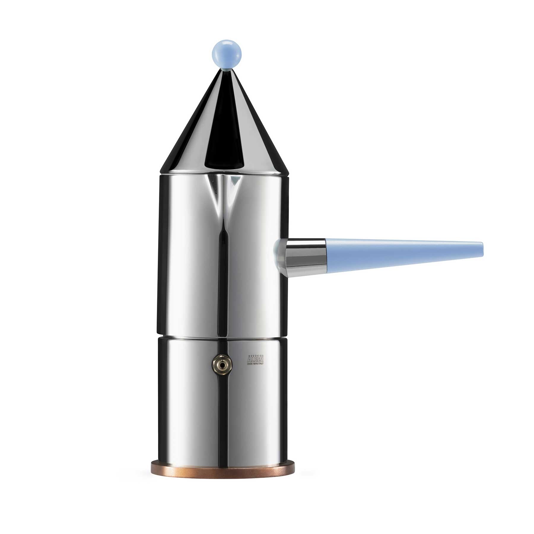 Alessi100 La Conica Manico Lungo Espresso Maker