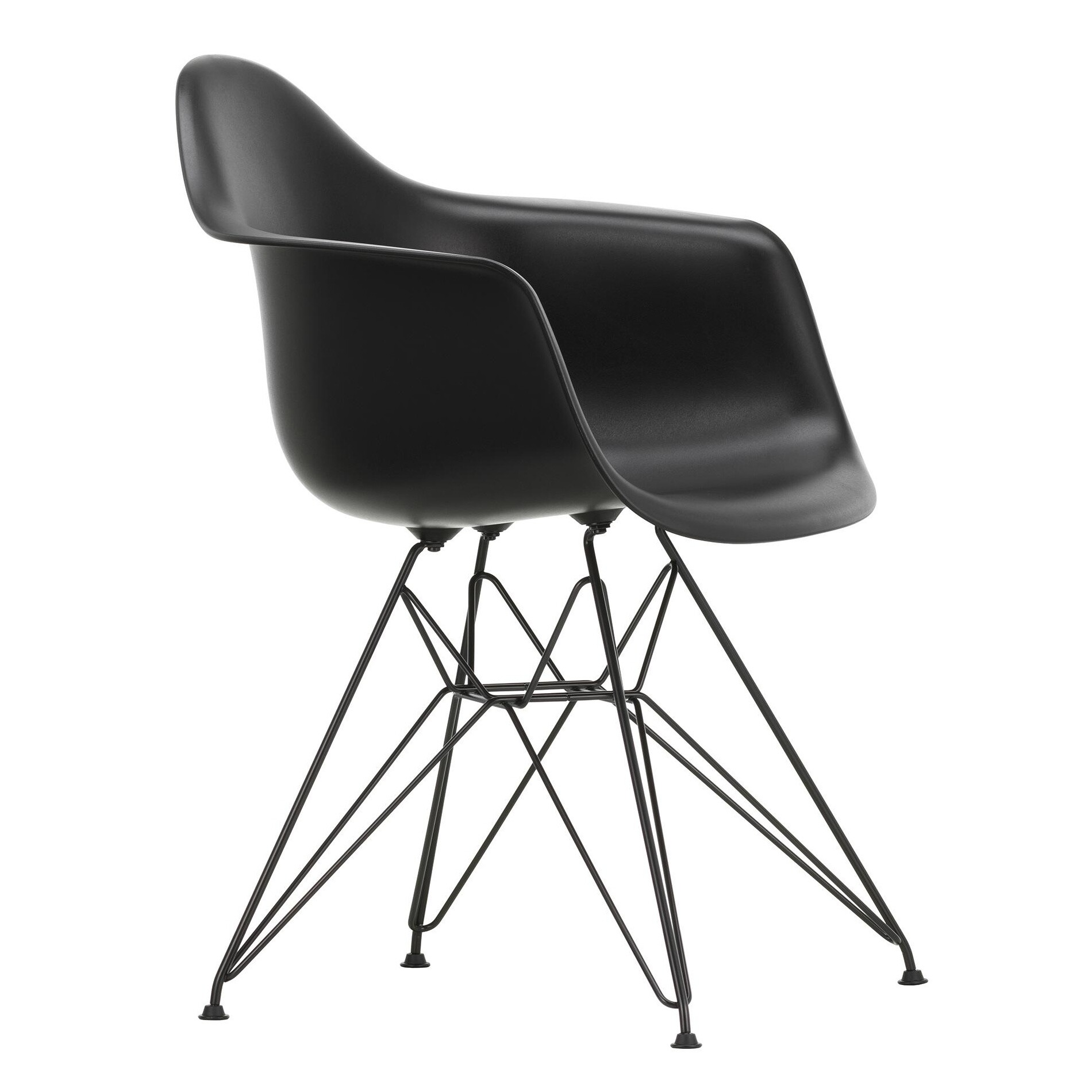 Eames Plastic Armchair DAR RE Black Base