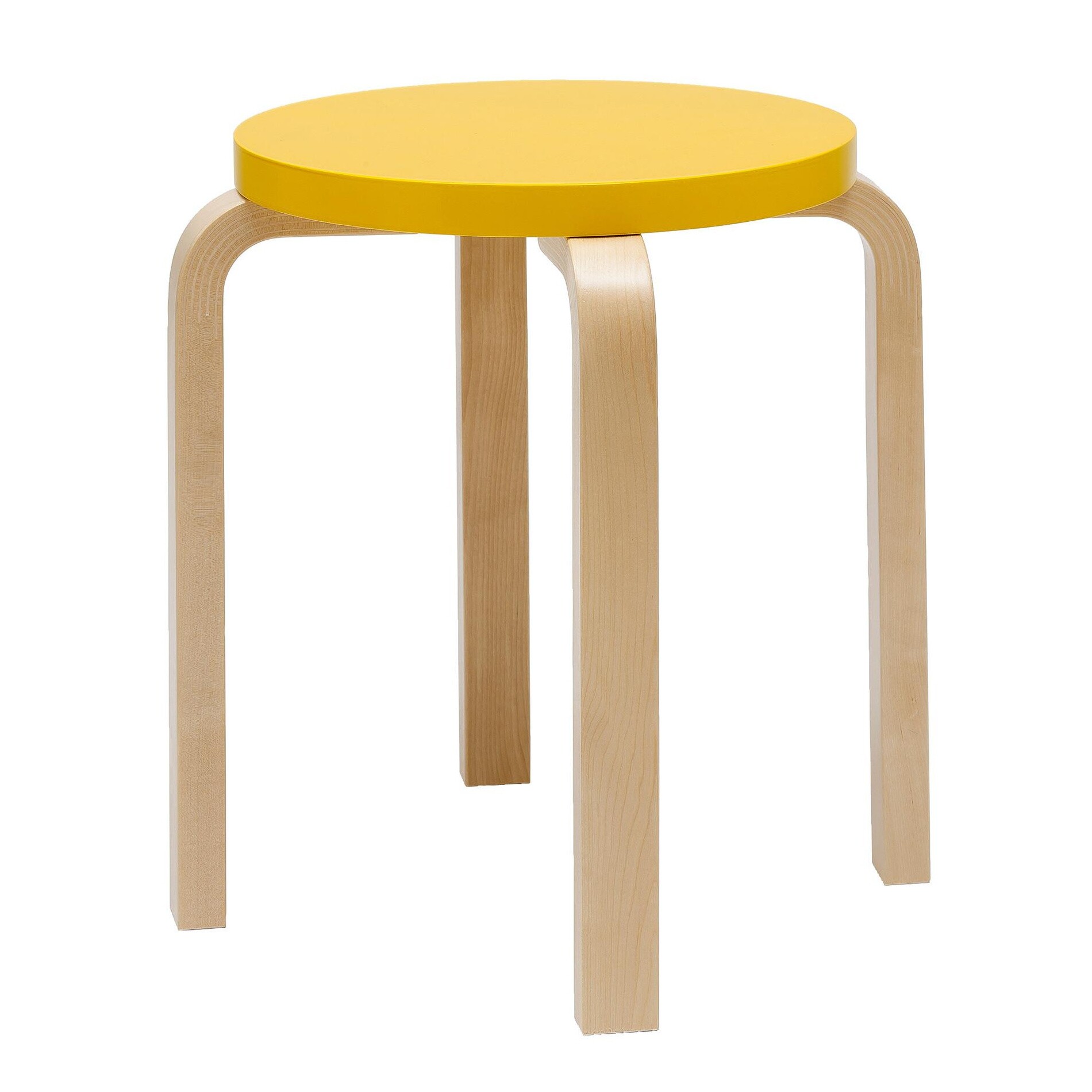 E60 Stool Clear Lacquered Base