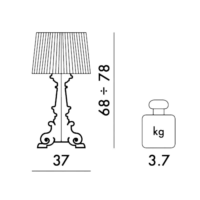 Limited Edition Bourgie Table Lamp Matt