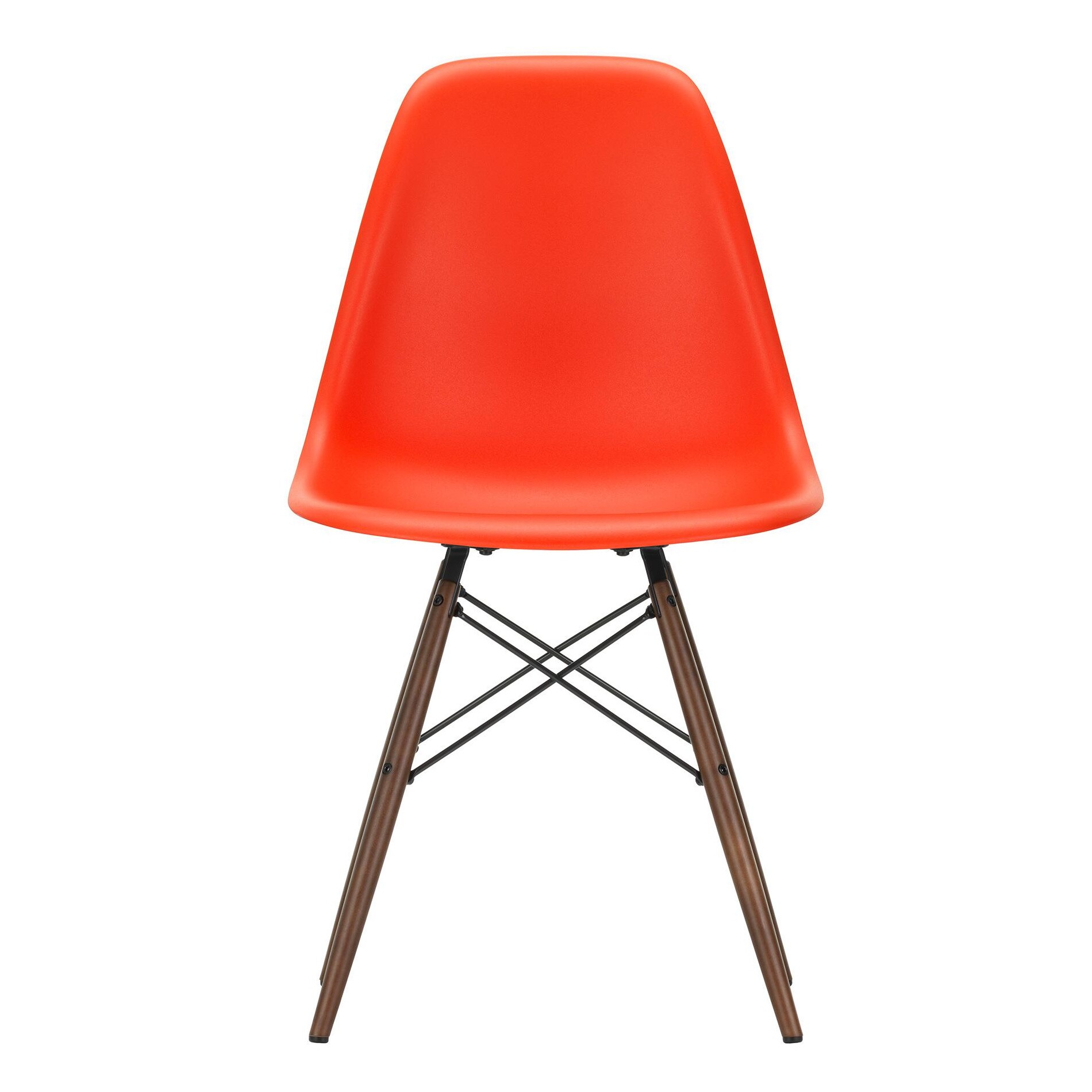 Eames Plastic Side Chair DSW RE Dark Maple Base