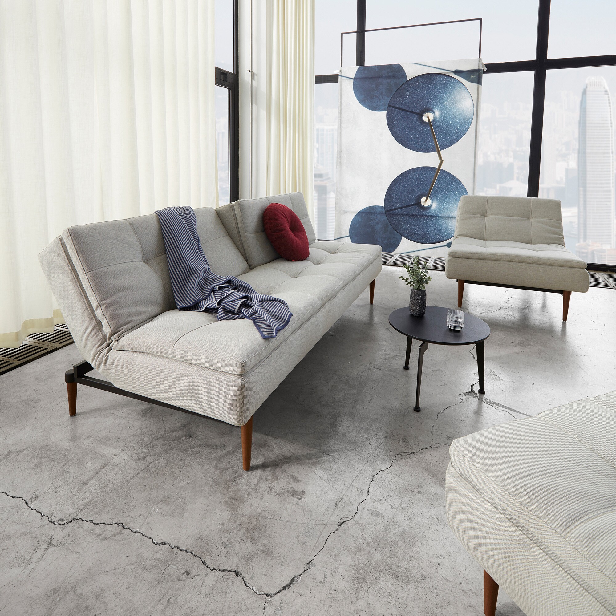 Dublexo Styletto Easy Chair Dark Wood